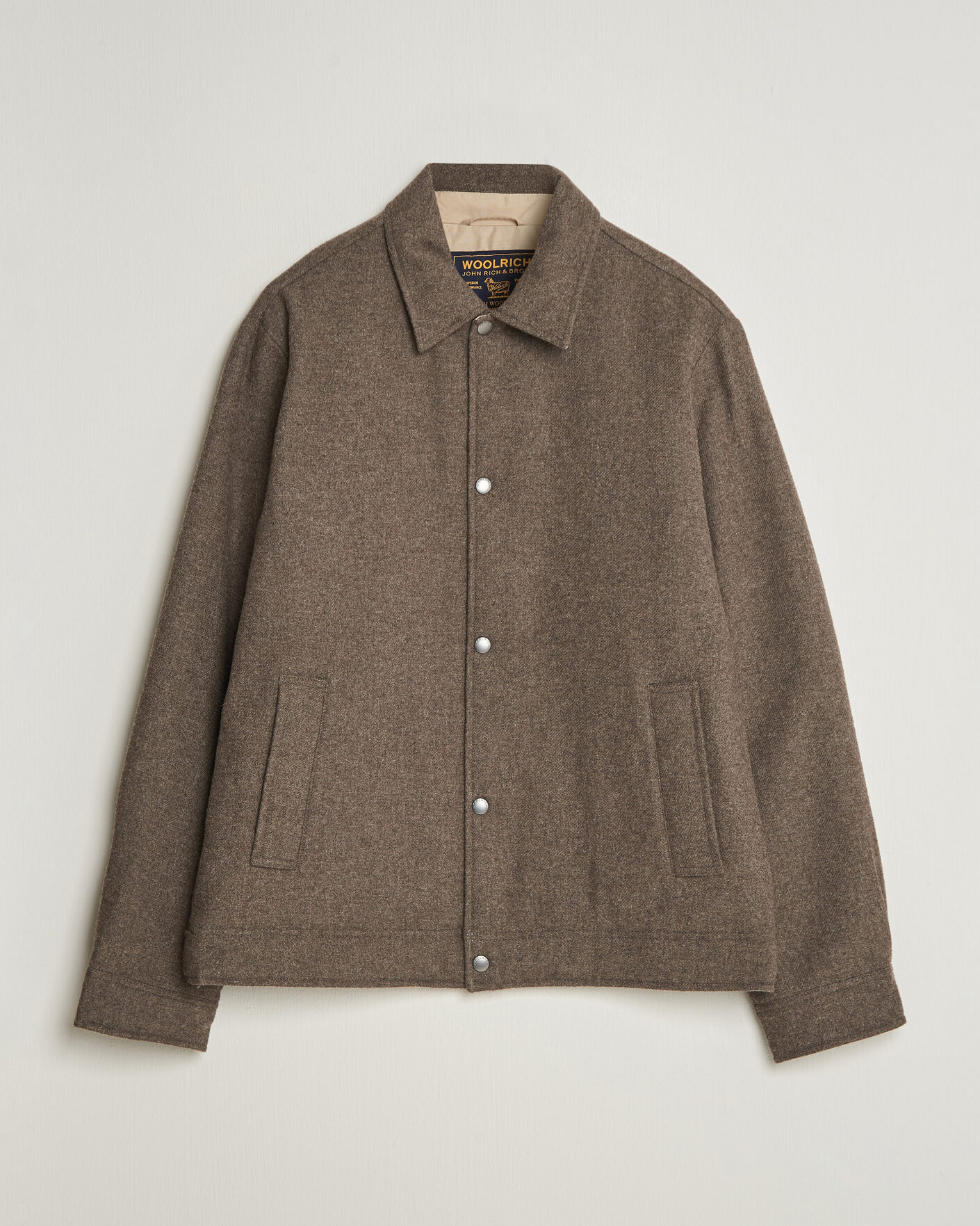 Heren | Jassen | Woolrich | Wool Light Padded Keating Shirt Jacket Falcon