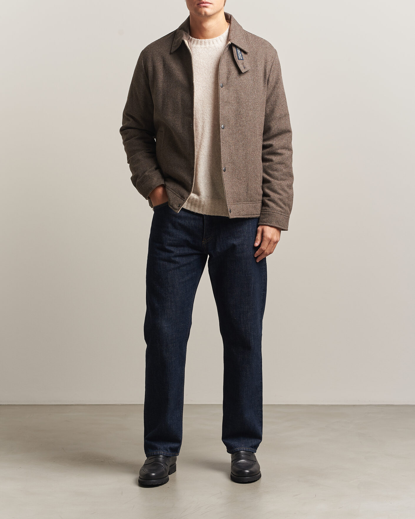 Heren | Jassen | Woolrich | Wool Light Padded Keating Shirt Jacket Falcon