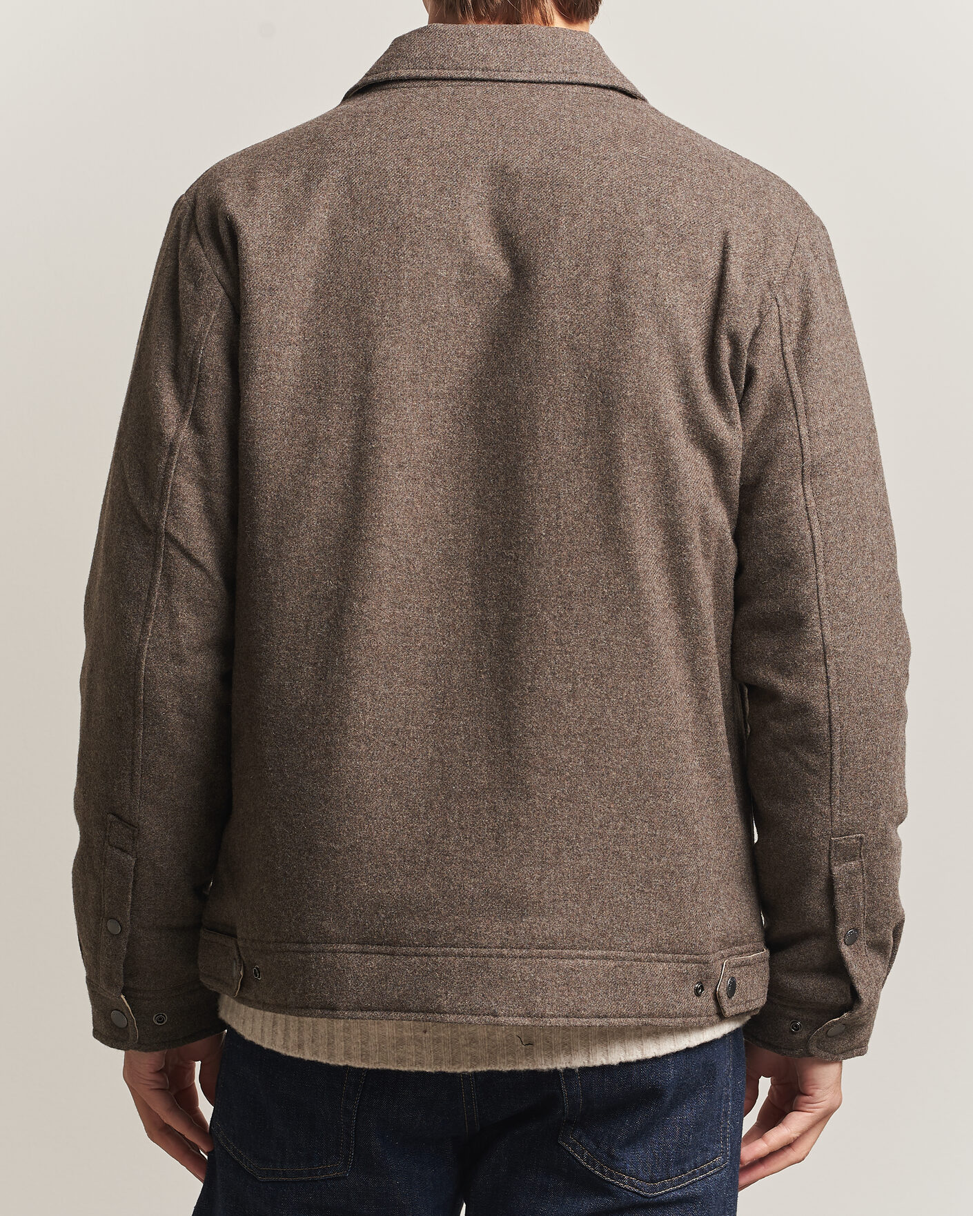 Heren | Jassen | Woolrich | Wool Light Padded Keating Shirt Jacket Falcon