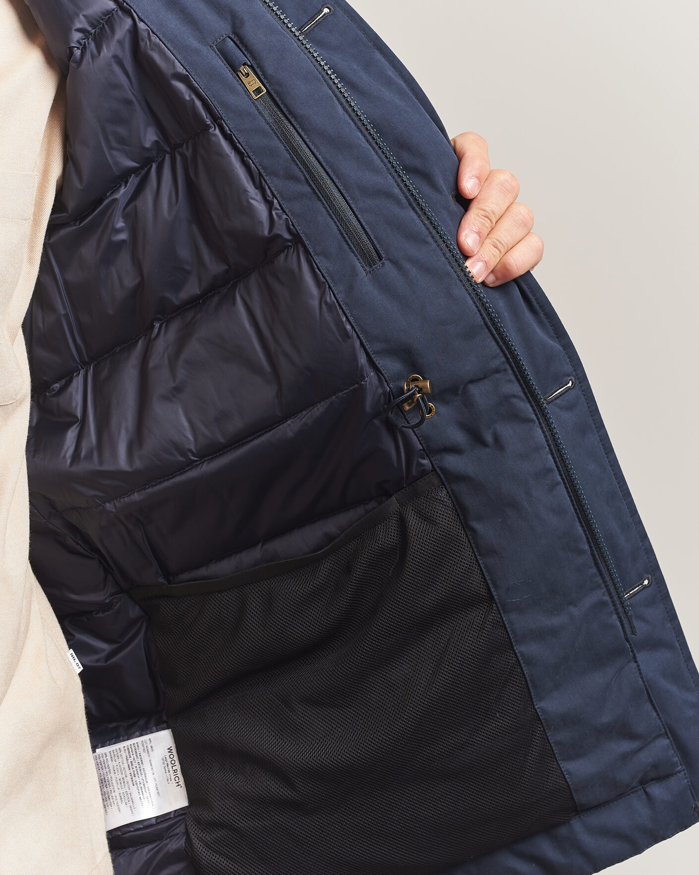 Heren | Jassen | Woolrich | Mountain Cloth Parka Melton Blue