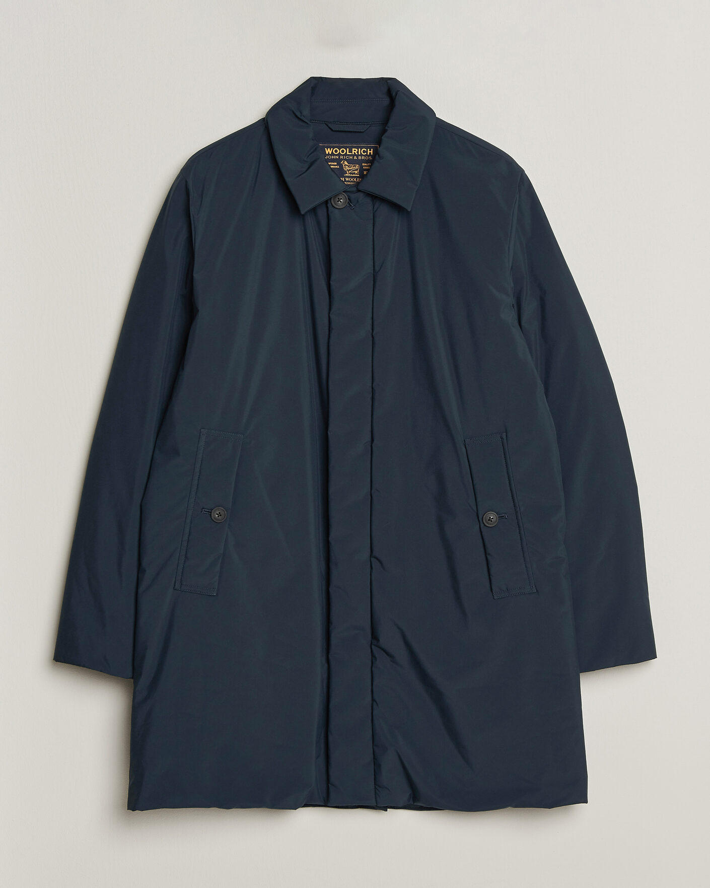 Heren | Jassen | Woolrich | Cloud Lamar Light Padded Coat Melton Blue