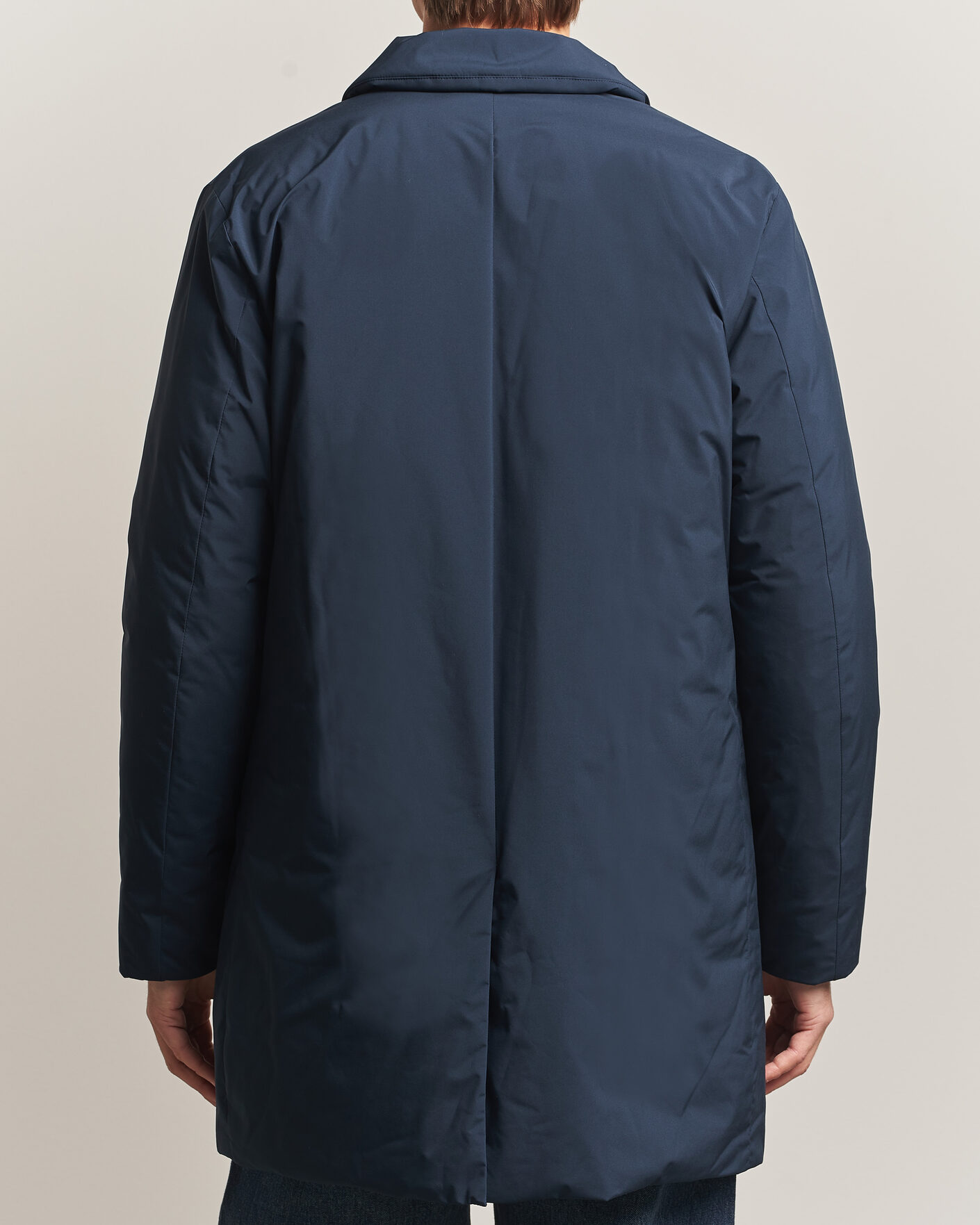 Heren | Jassen | Woolrich | Cloud Lamar Light Padded Coat Melton Blue