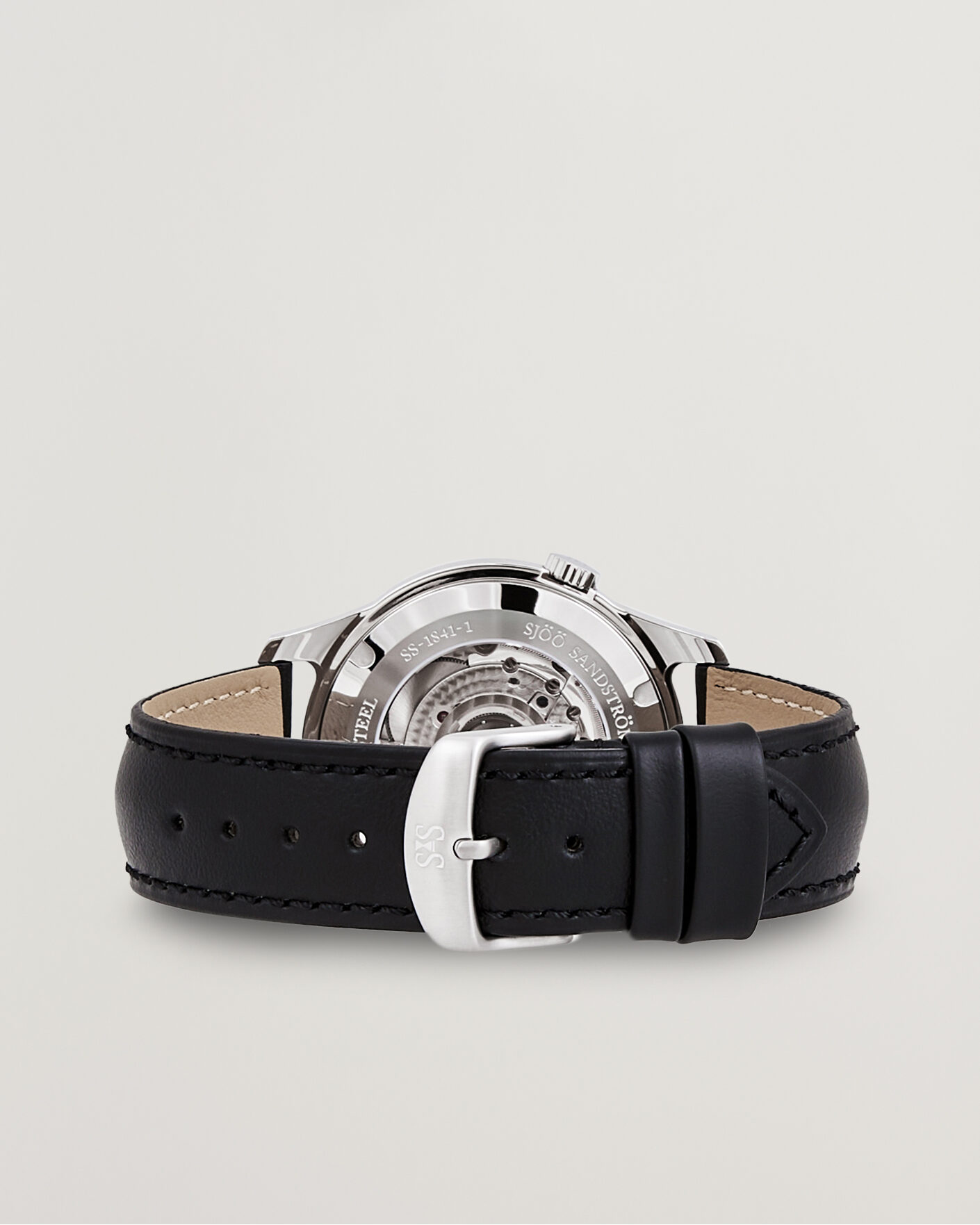 Heren | Sjöö Sandström Royal Steel 41mm Black Calf Blue Dial | Sjöö Sandström | Royal Steel 41mm Black Calf Blue Dial