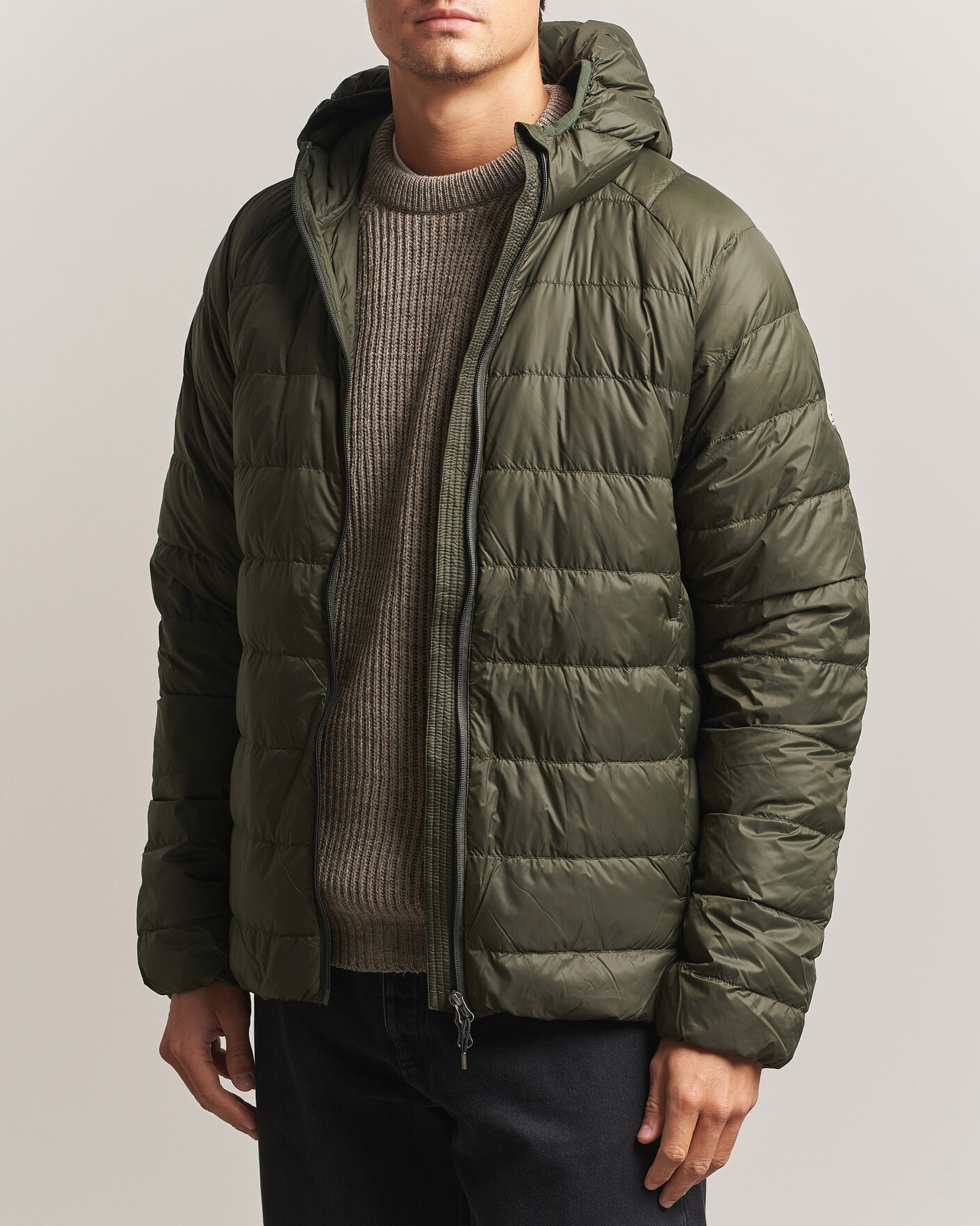 Heren | Jassen | Pyrenex | Guzet Hooded Down Jacket Deep Khaki