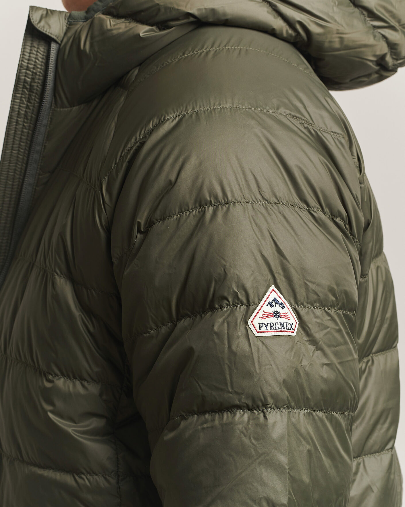 Heren | Jassen | Pyrenex | Guzet Hooded Down Jacket Deep Khaki