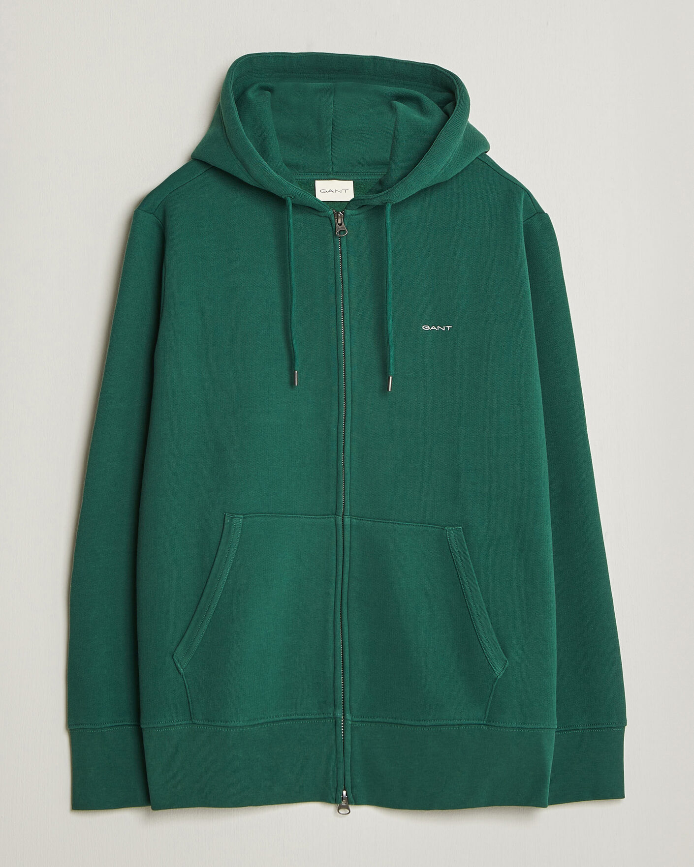 Heren | Truien | Gant | Tournament Full Zip Hoodie Green