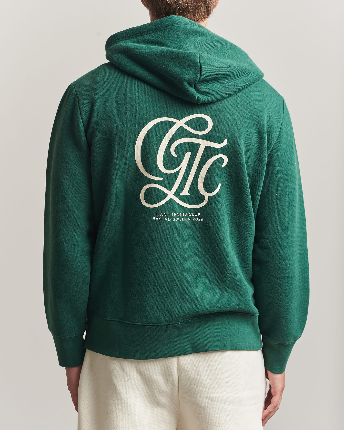 Heren | Truien | Gant | Tournament Full Zip Hoodie Green