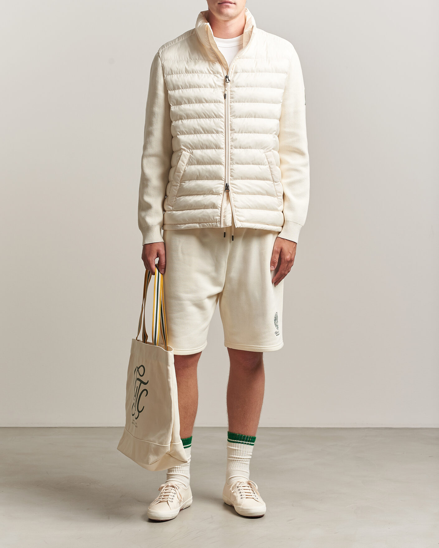 Heren | Jassen | Gant | Tournament Mixed Media Jacket Cream