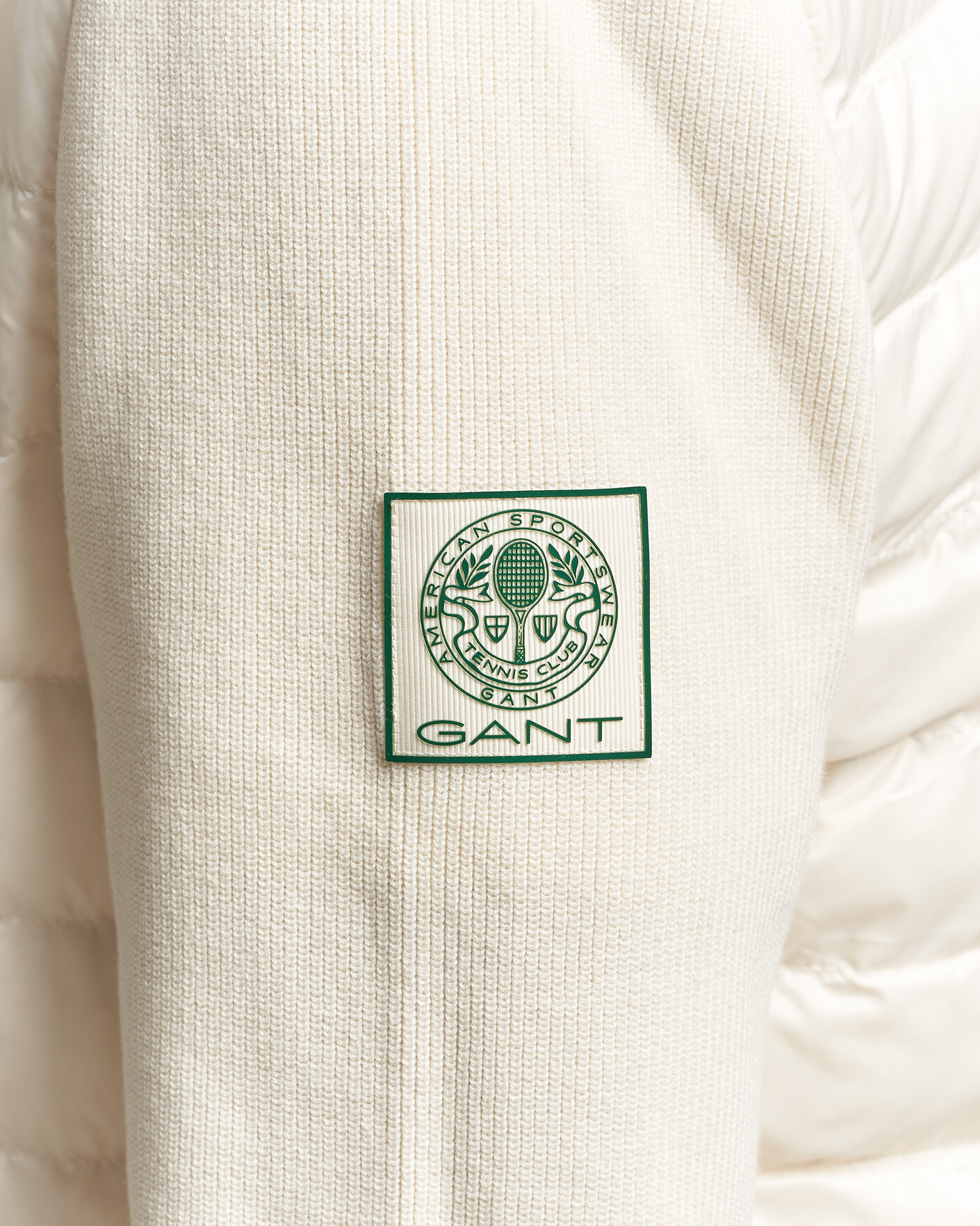 Heren | Jassen | Gant | Tournament Mixed Media Jacket Cream