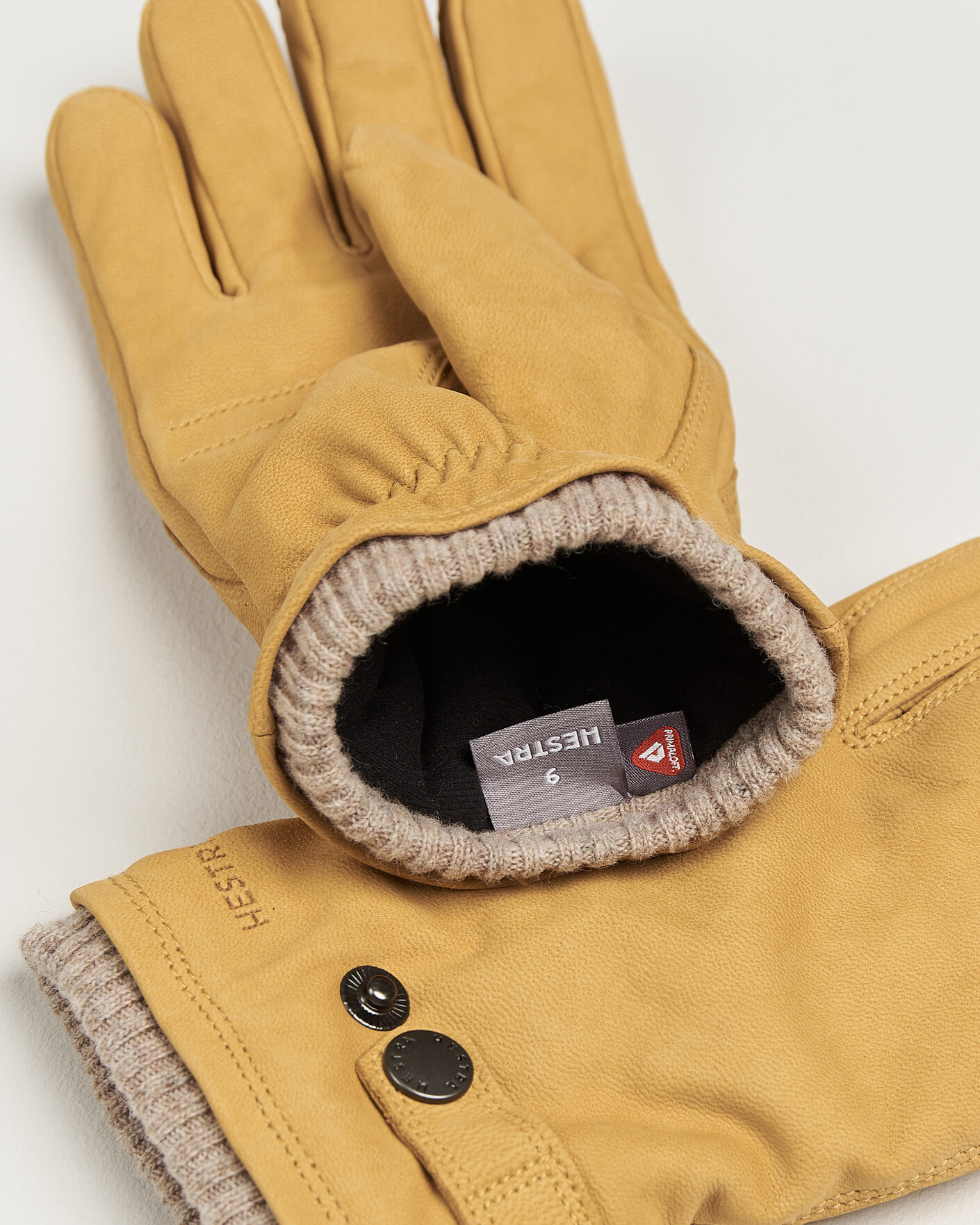Heren | Handschoenen | Hestra | Bergvik Fleece Liner Buckle Nubuck Glove Tan