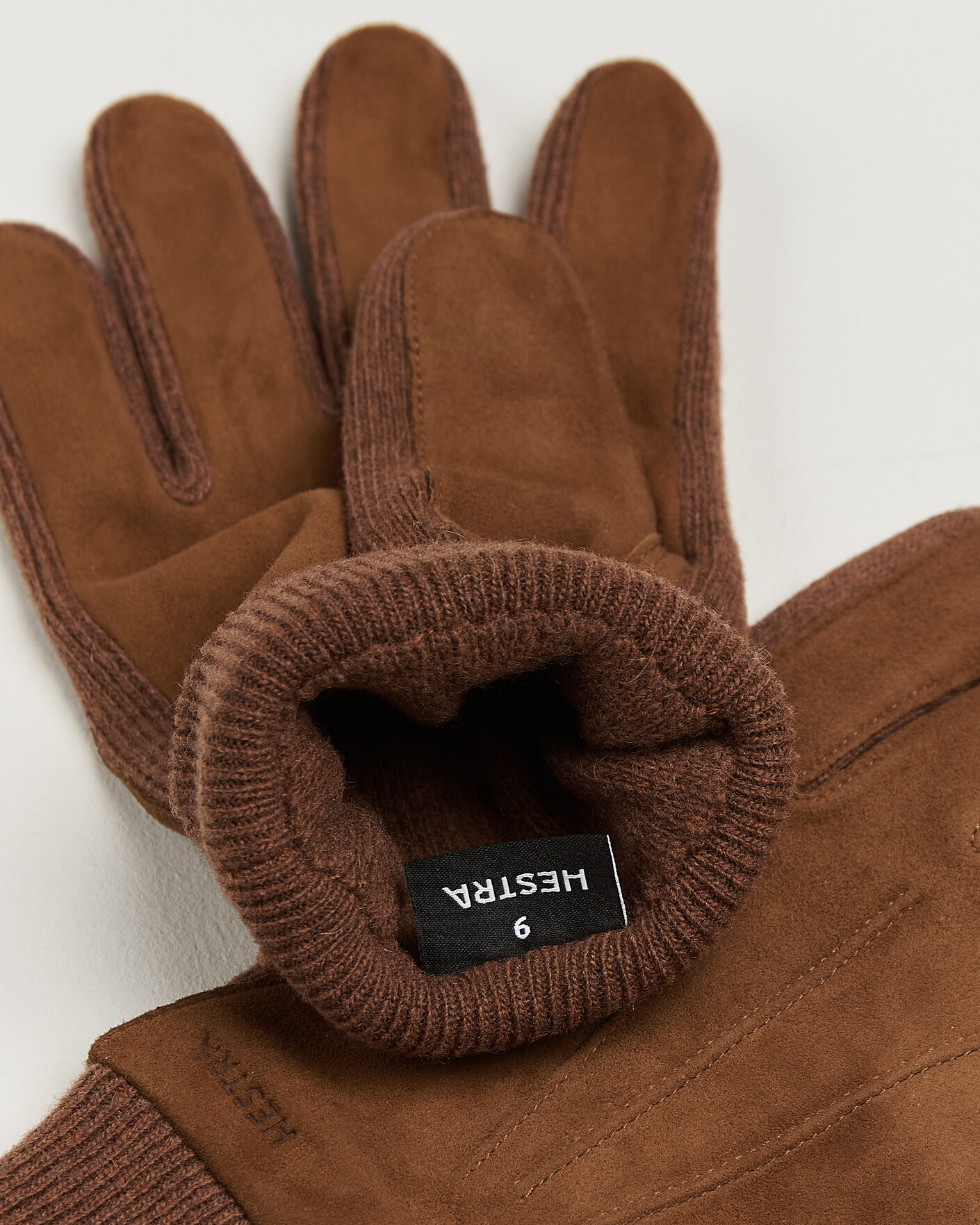Heren | Handschoenen | Hestra | Geoffery Suede Wool Tricot Glove Whiskey