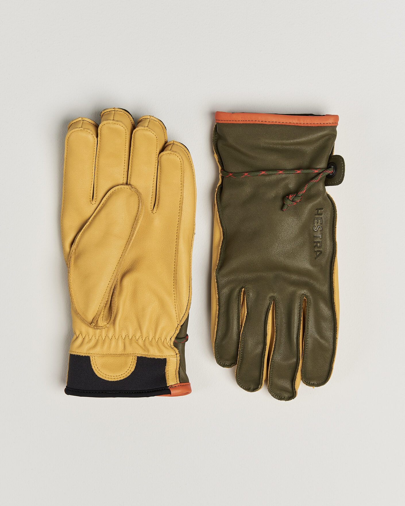Heren | Handschoenen | Hestra | Wakayama Leather Ski Glove Loden/Tan