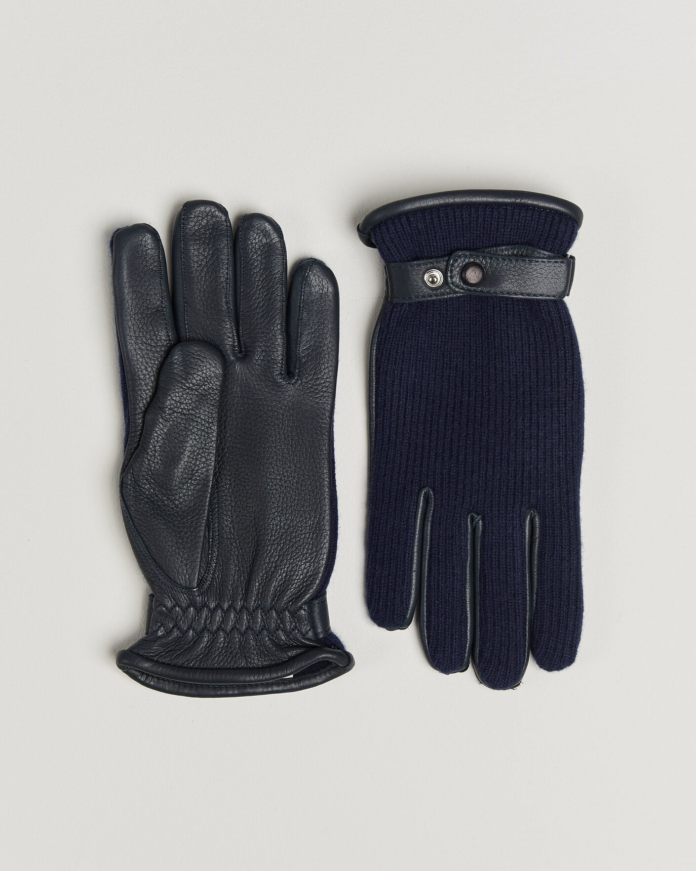 Heren | Handschoenen | Hestra | Christopher Cashmere/Elkskin Glove Navy