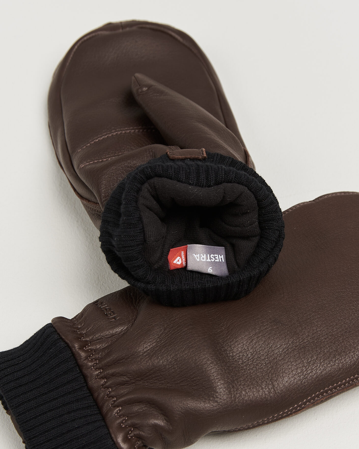 Heren | Handschoenen | Hestra | Tore Deerskin Primaloft Lined Mitt Chocolate