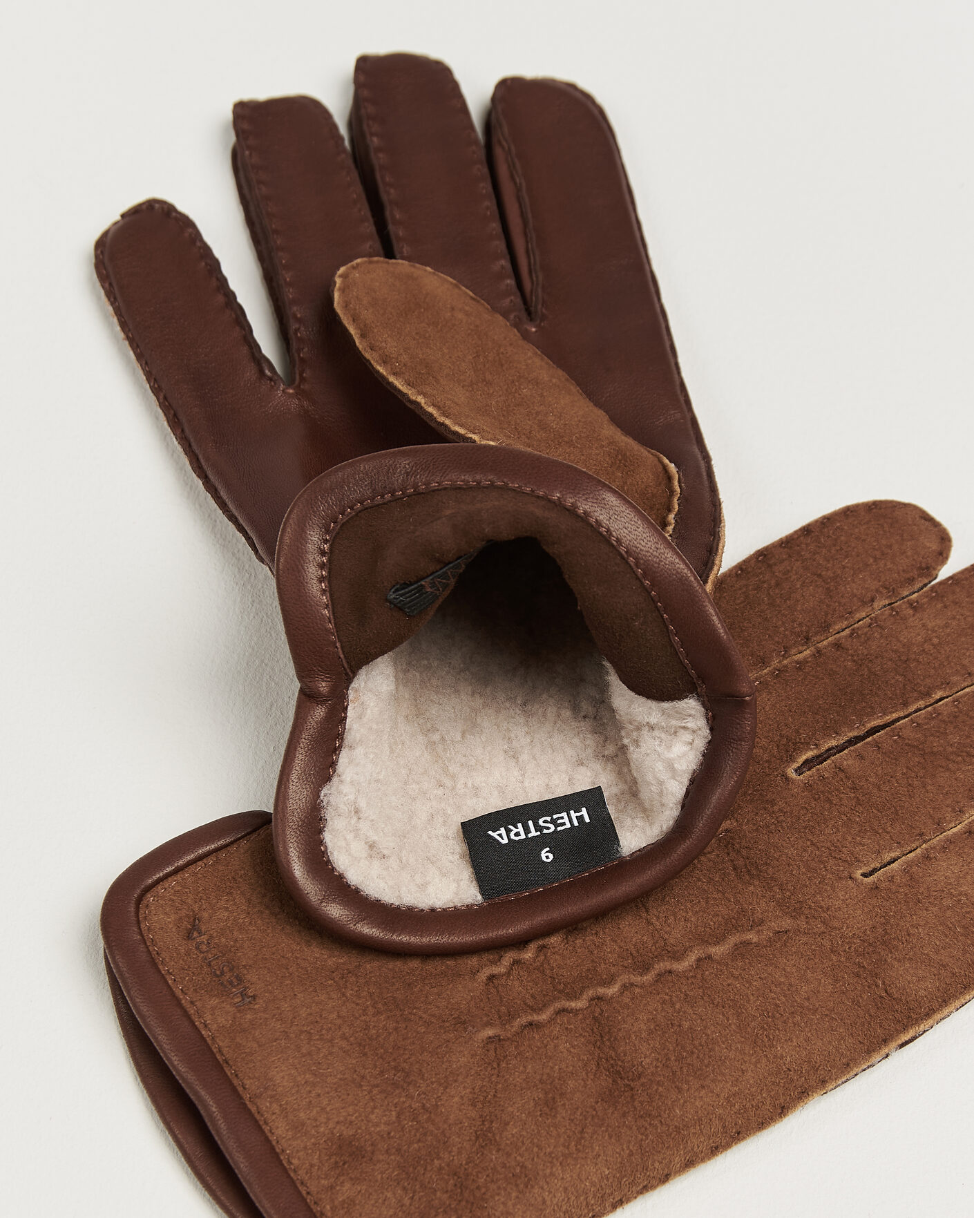 Heren | Handschoenen | Hestra | Balthazar Suede/Nappa Leather Glove Brown