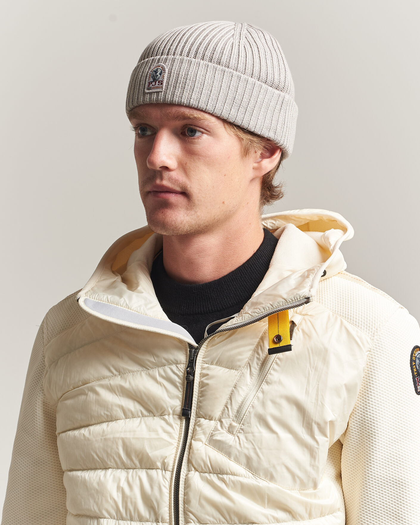 Heren | Mutsen | Parajumpers | Matio Ribbed Hat Mid Grey