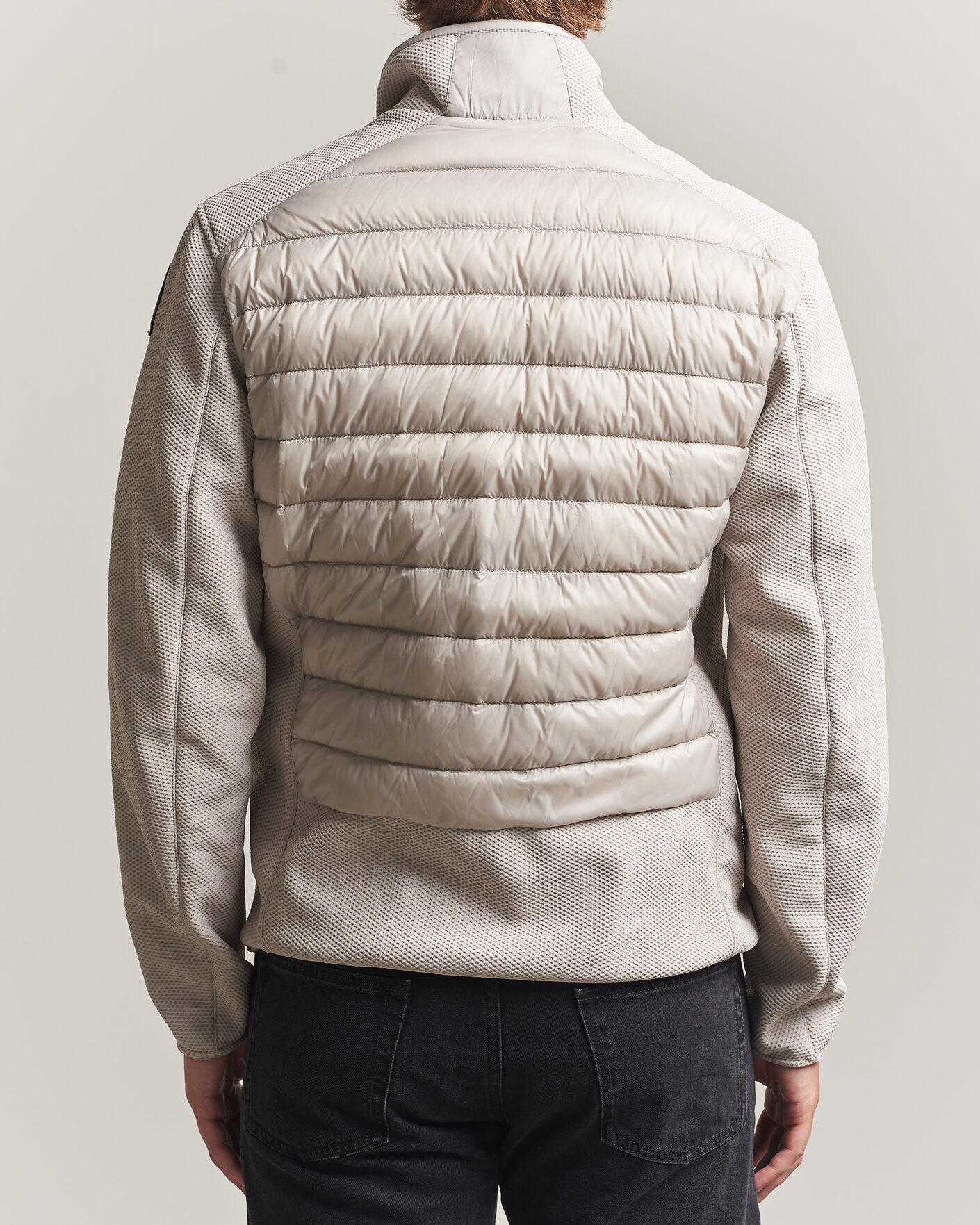 Heren | Jassen | Parajumpers | Jayden Warm Up Hybrid Jacket Mid Grey