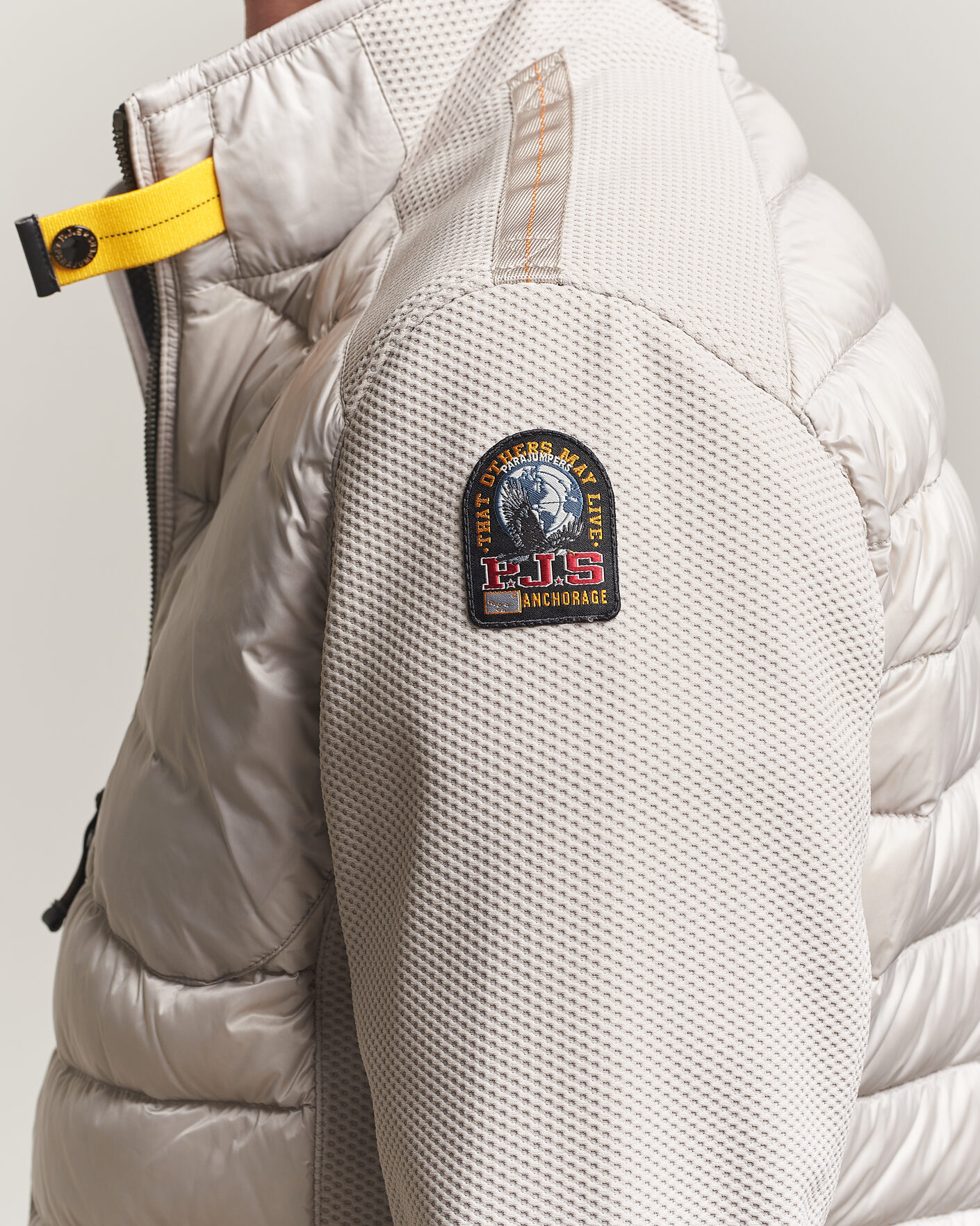 Heren | Jassen | Parajumpers | Jayden Warm Up Hybrid Jacket Mid Grey