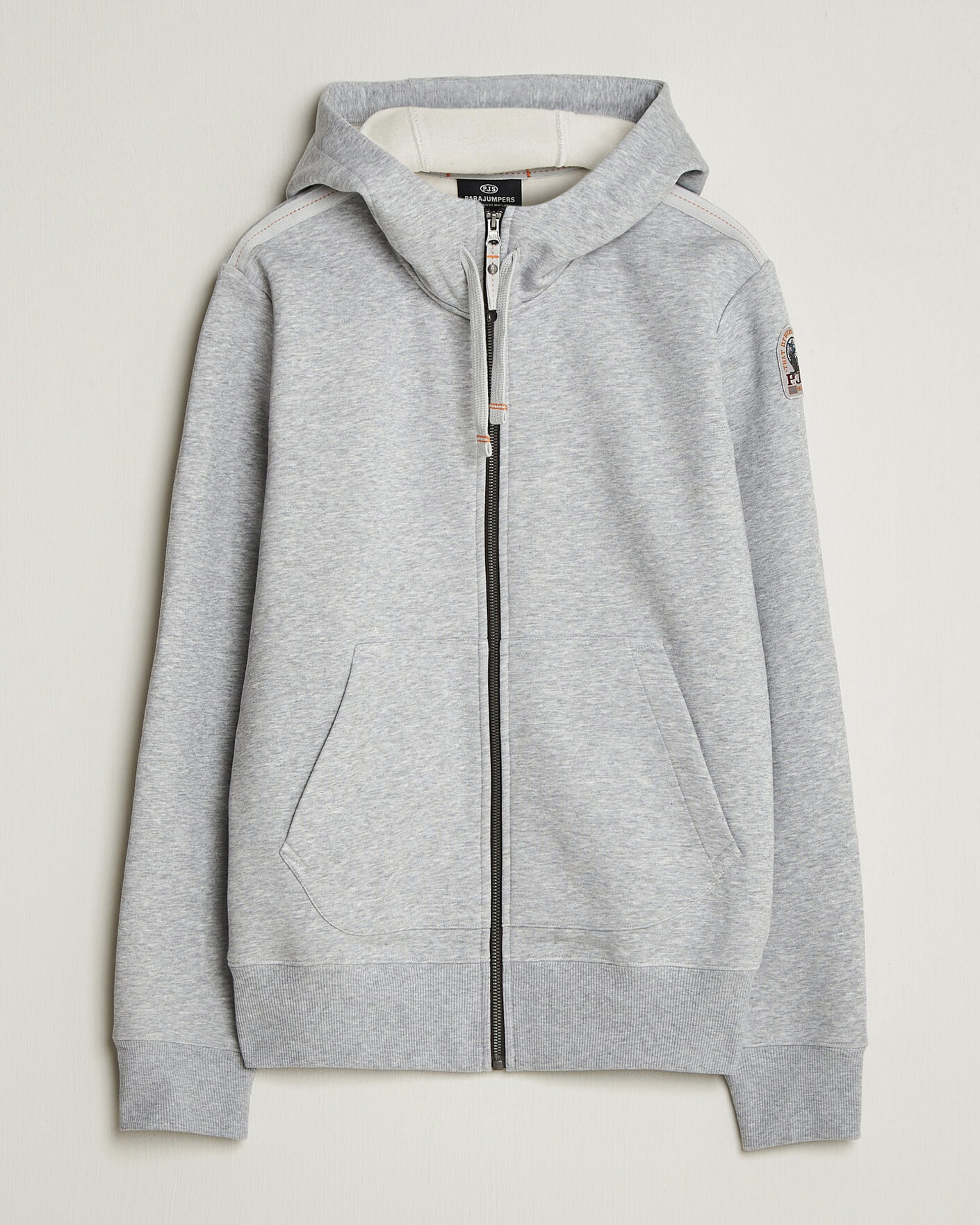 Heren | Truien | Parajumpers | Charlie Super Easy Full Zip Ash Grey Melange
