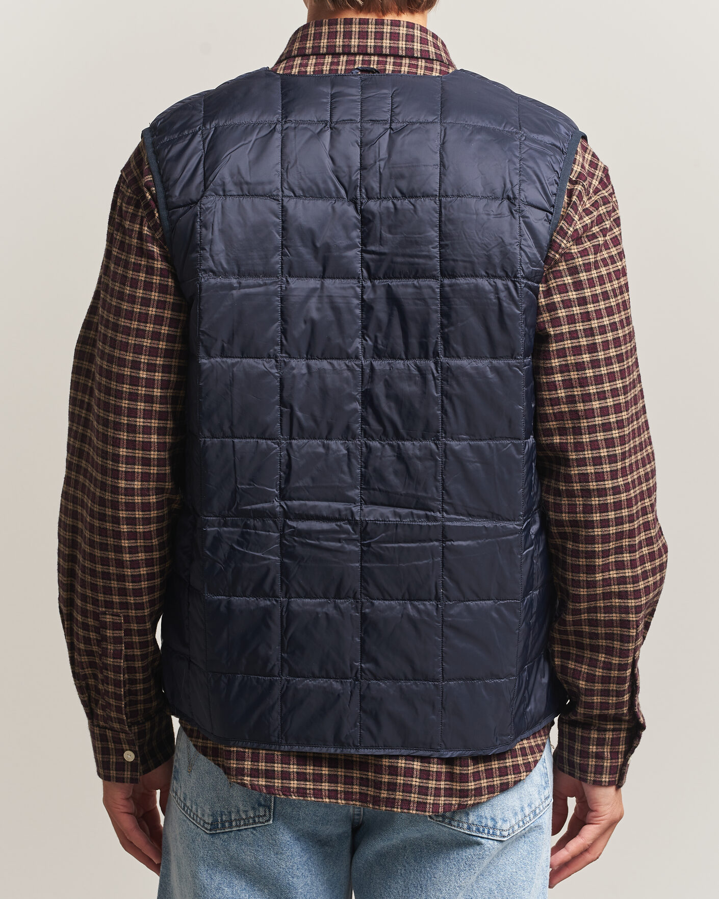 Heren | Gilets | TAION | V-Neck Lightweight Down Vest Dark Navy