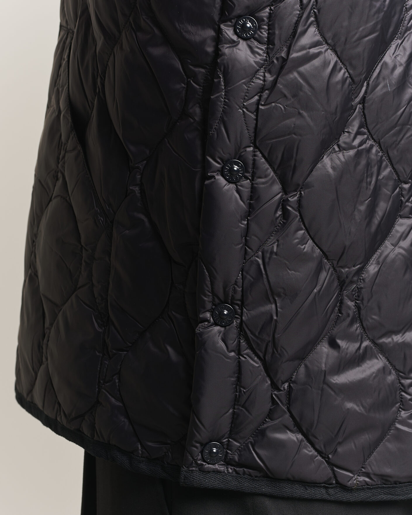 Heren | Gilets | TAION | Military Crew Neck Down Vest Black