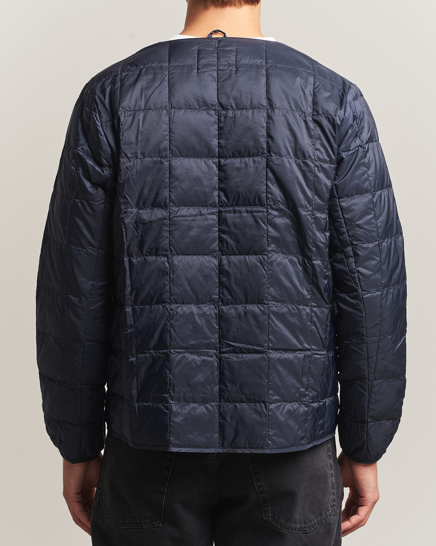 Heren | Jassen | TAION | Crew Neck Button Down Jacket Dark Navy