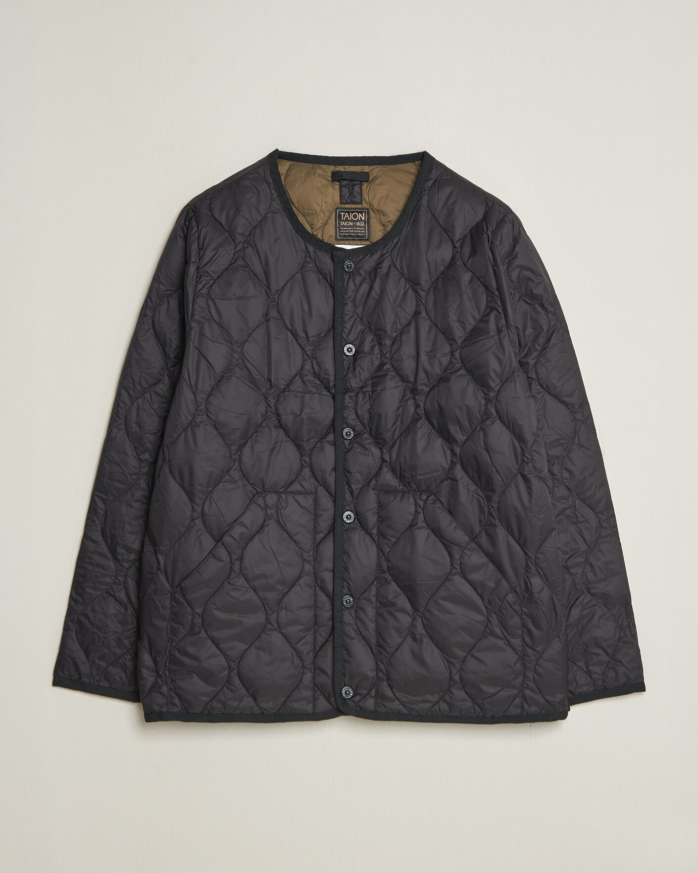 Heren | Jassen | TAION | Military Crew Neck Down Jacket Black