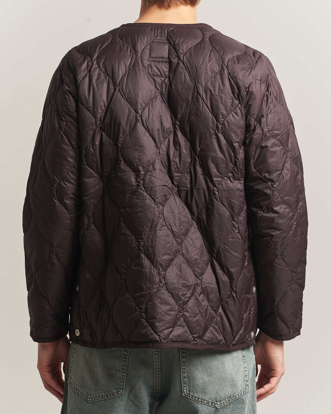 Heren | Jassen | TAION | Military Crew Neck Down Jacket Dark Choco