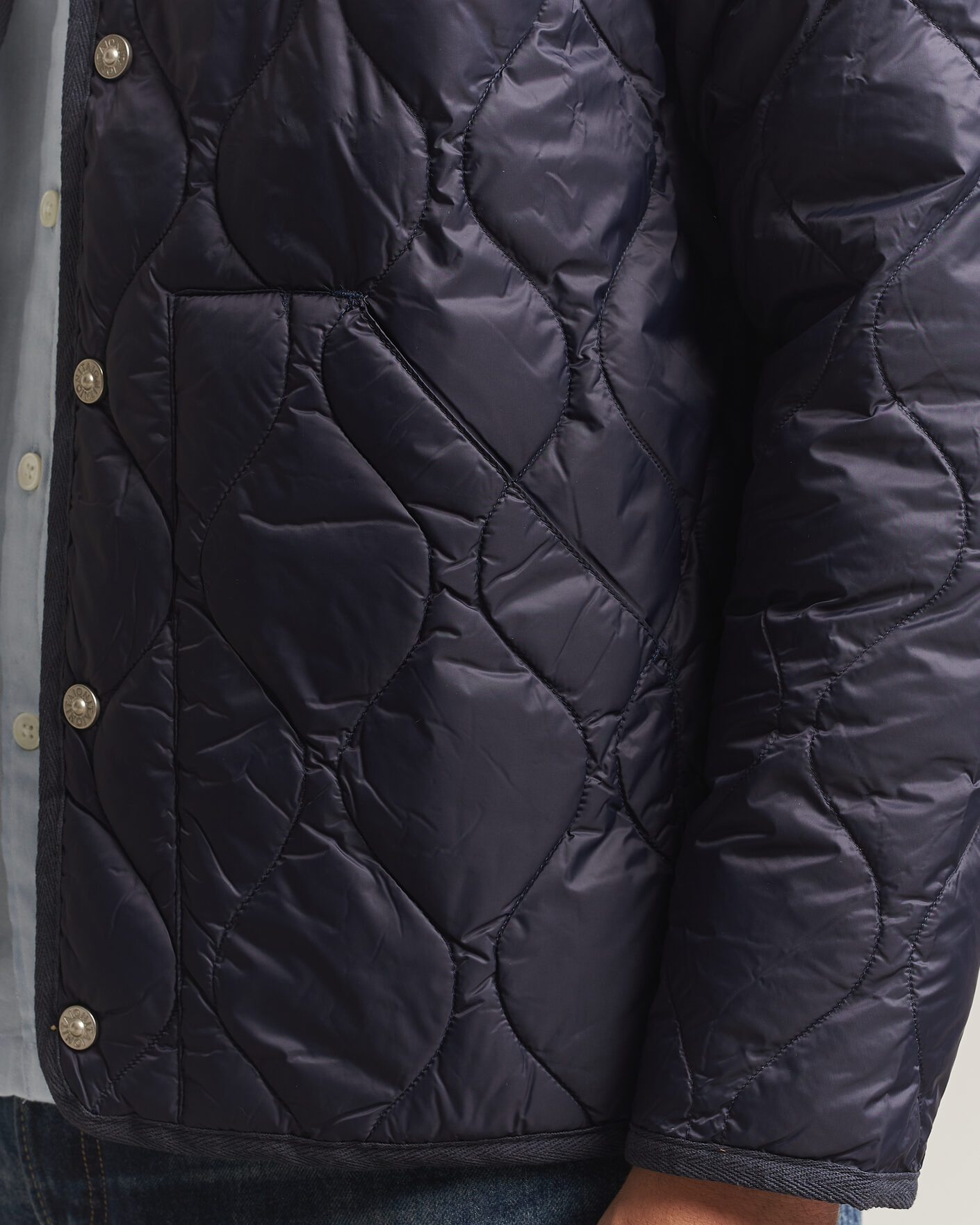 Heren | Jassen | TAION | Military Crew Neck Down Jacket Dark Navy