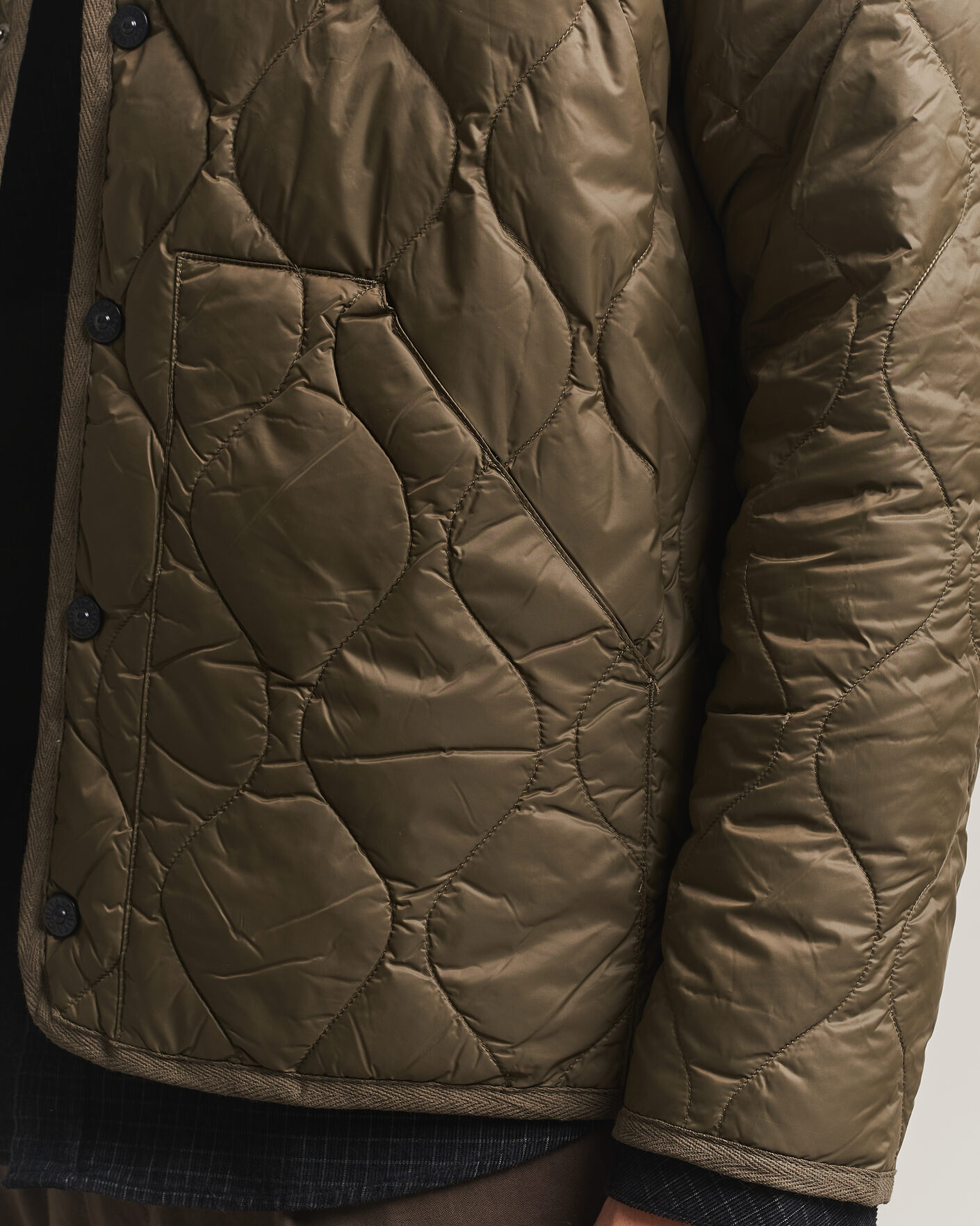 Heren | Jassen | TAION | Military Crew Neck Down Jacket Dark Olive