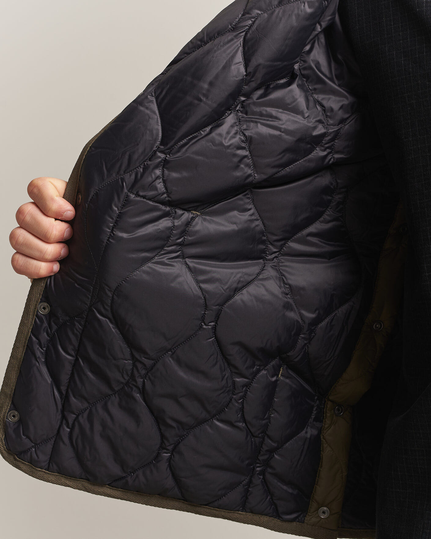 Heren | Jassen | TAION | Military Crew Neck Down Jacket Dark Olive