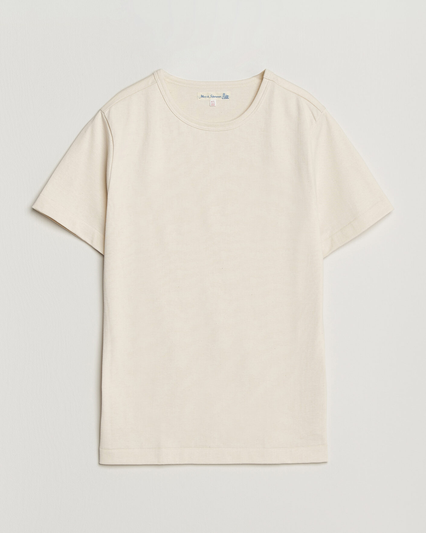 Heren | T-shirts | Merz b. Schwanen | Classic Fit Loopwheeled T-Shirt Nature