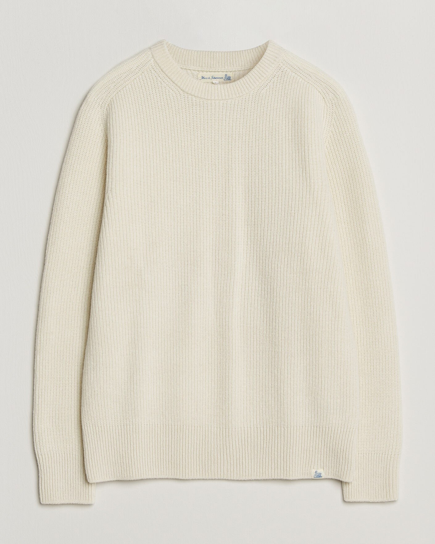 Heren | Truien | Merz b. Schwanen | Merino/Cashmere Knitted Sweater Nature