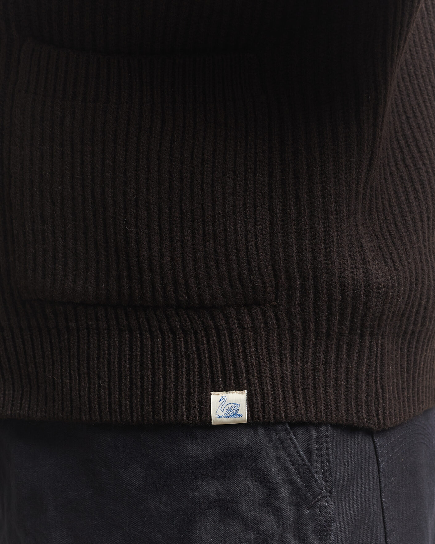Heren | Truien | Merz b. Schwanen | Merino/Cashmere Knitted Cardigan Espresso