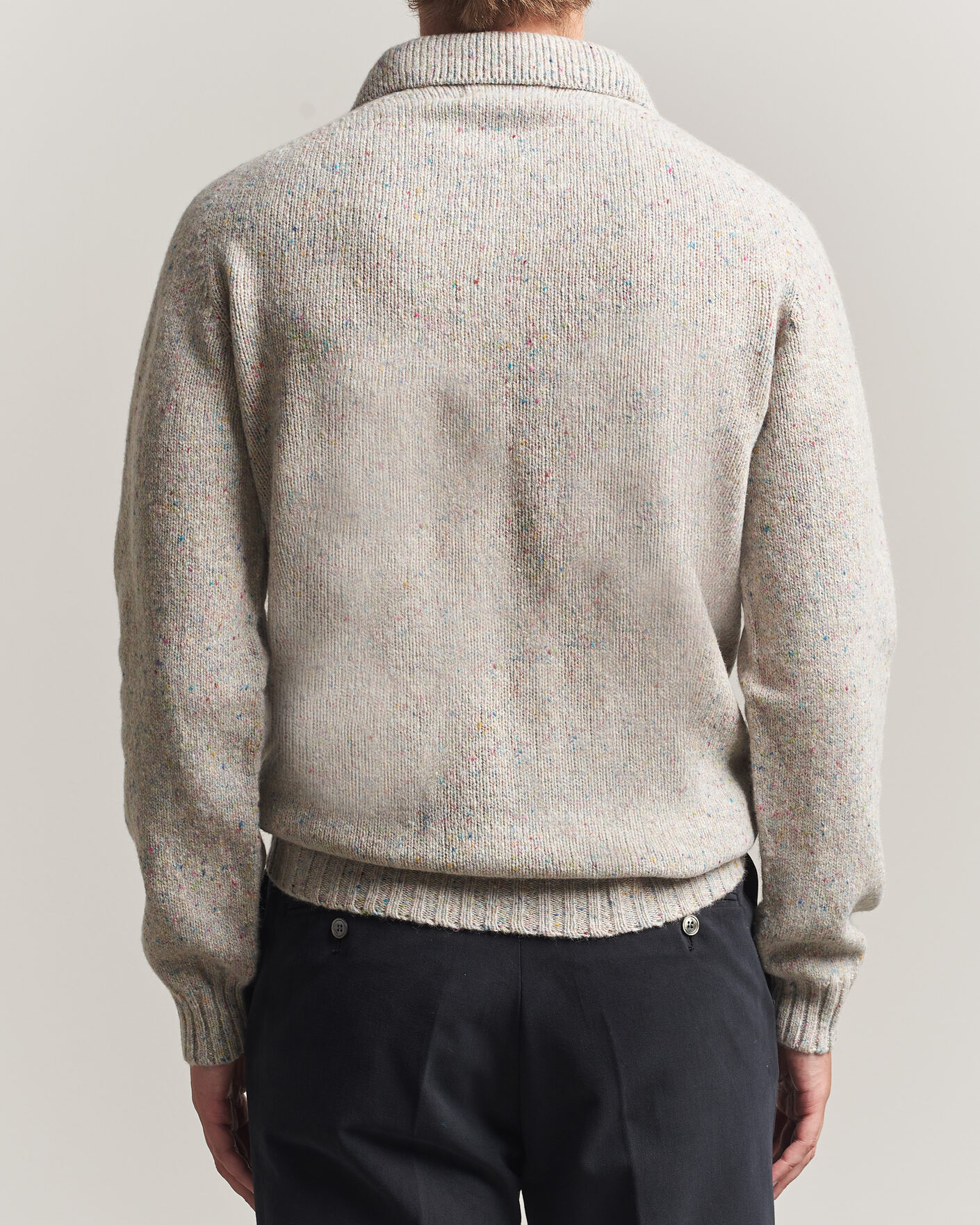 Heren | Truien | Harley Of Scotland | Donegal Wool Polo Machair