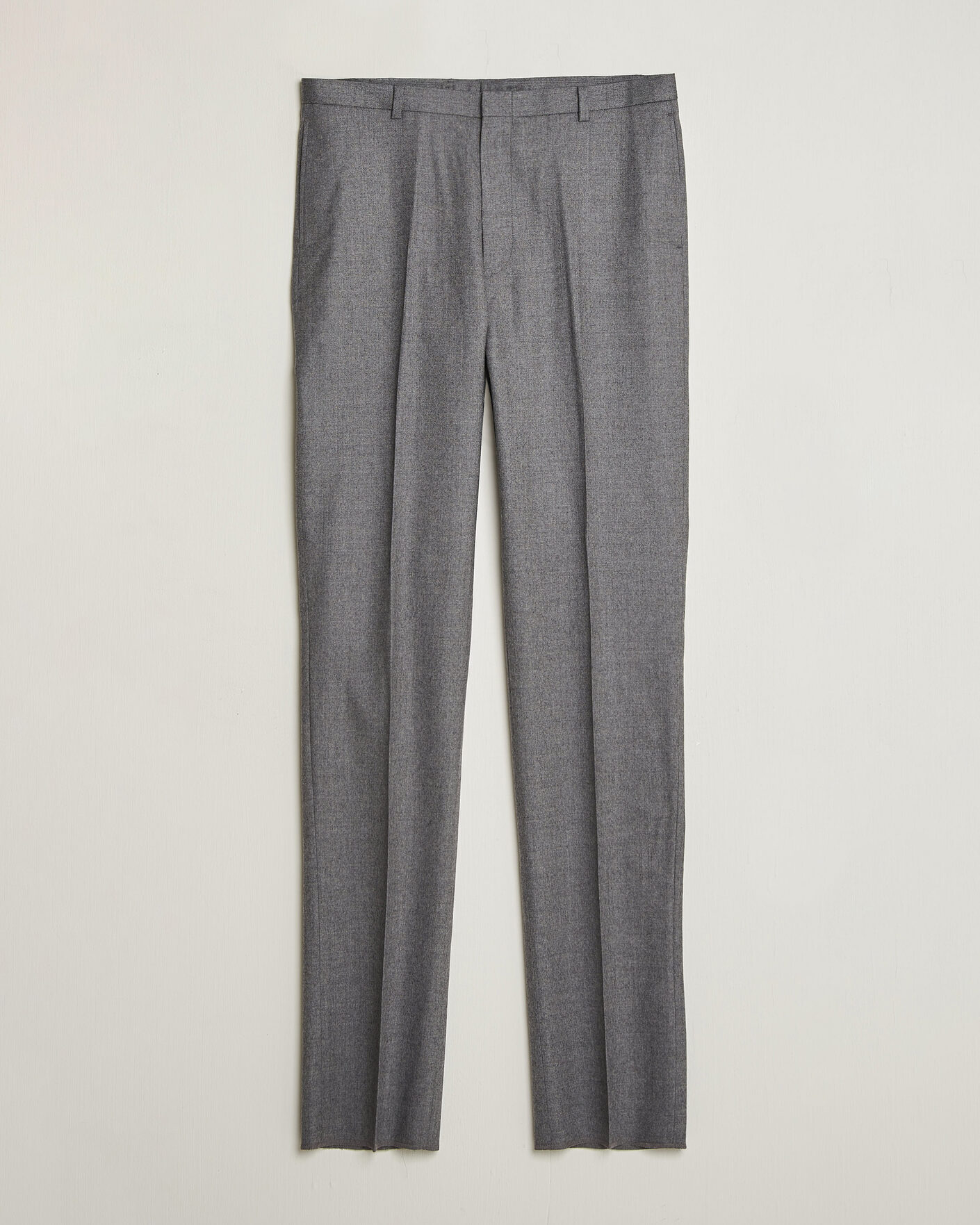 Heren | Broeken | Kamakura Shirts | Saxony Wool Ivy Trousers Mid Gray