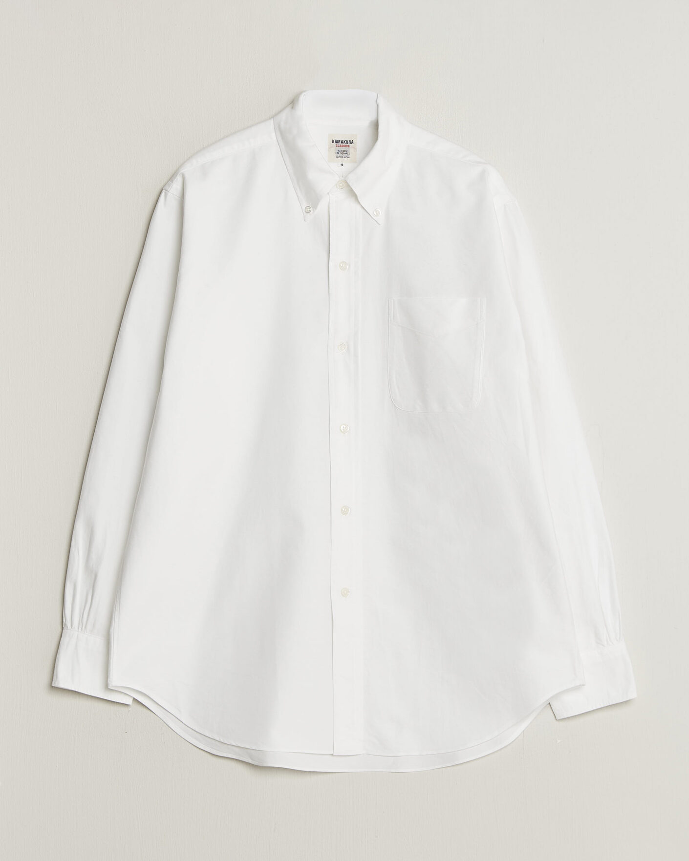 Heren | Overhemden | Kamakura Shirts | Ametora Japanese Oxford BD Shirt White