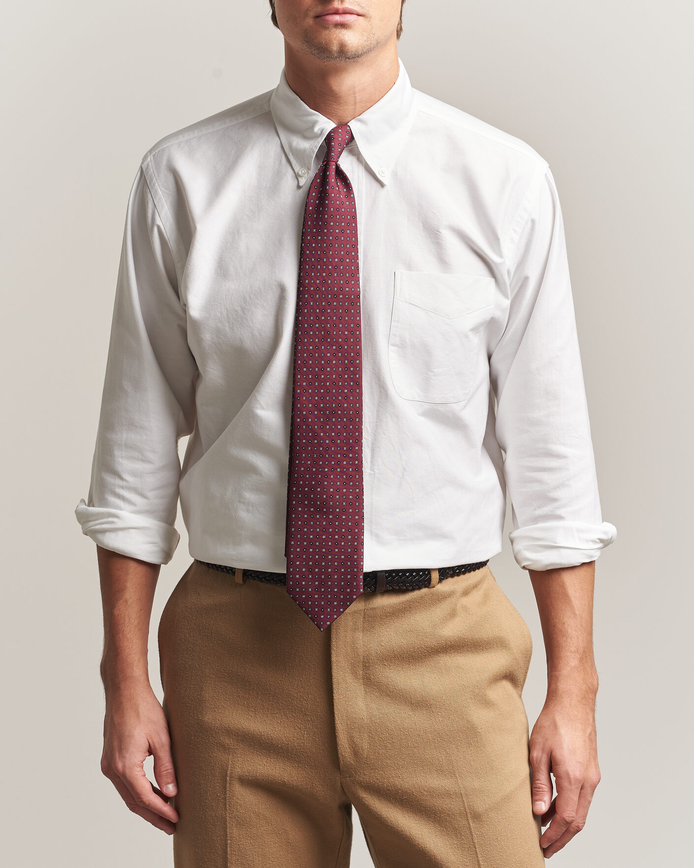 Heren | Overhemden | Kamakura Shirts | Ametora Japanese Oxford BD Shirt White