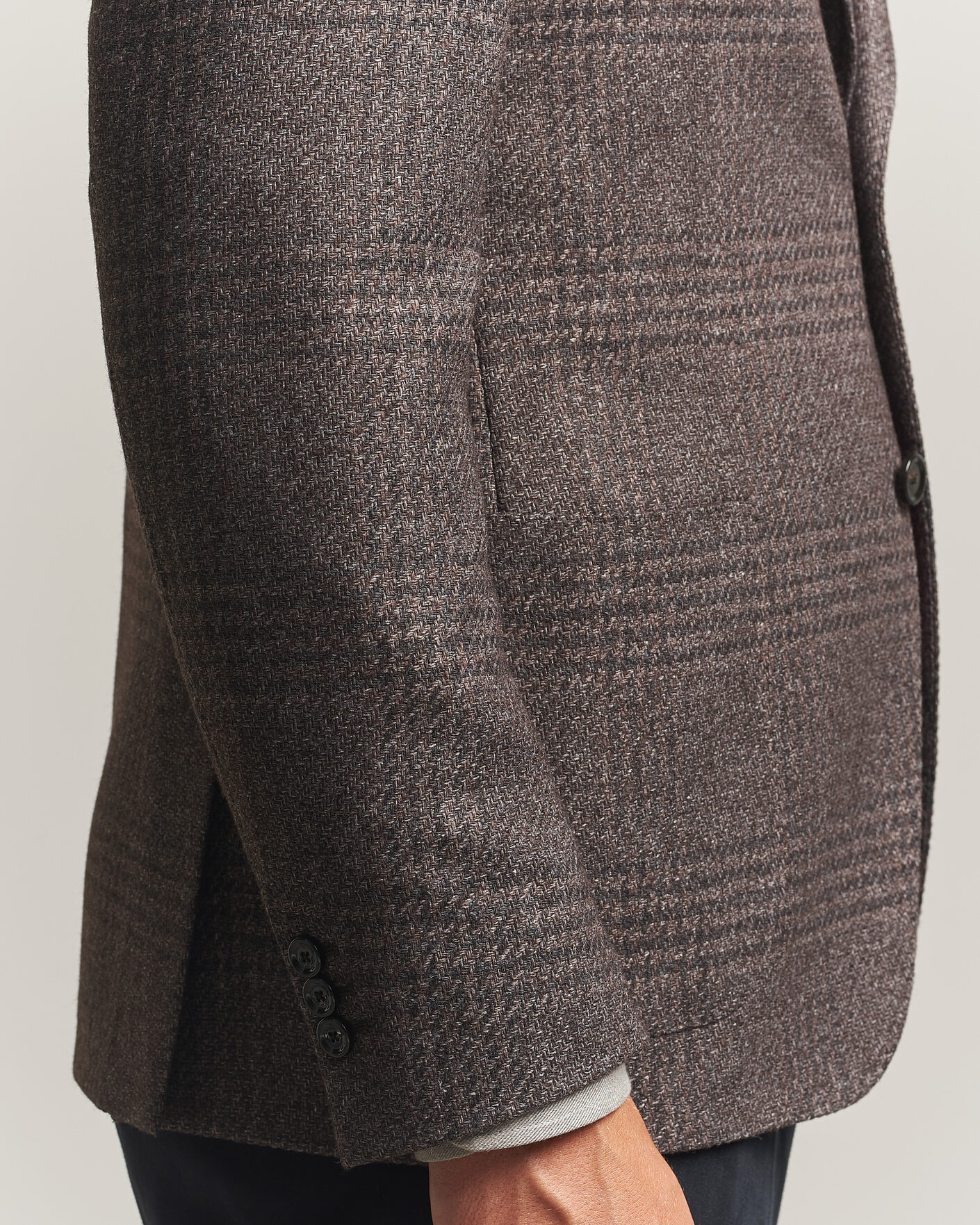 Heren | Blazers | Lardini | Wool Structure Checked Blazer Brown