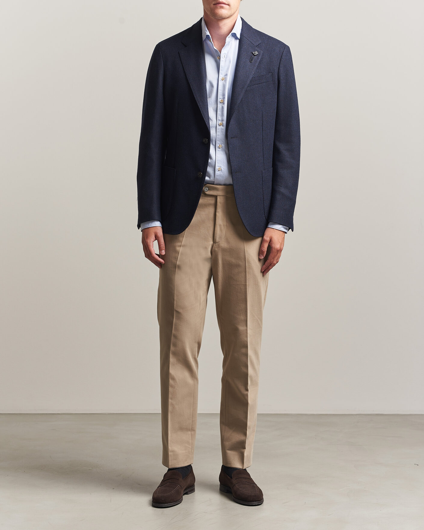 Heren | Blazers | Lardini | Wool/Cashmere Blazer Navy