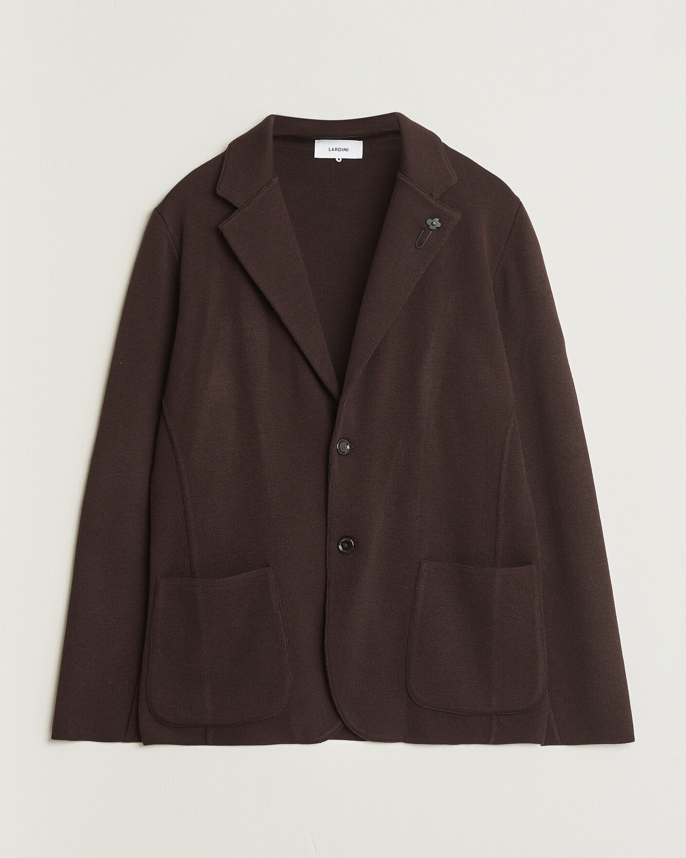 Heren | Blazers | Lardini | Knitted Wool Blazer Brown