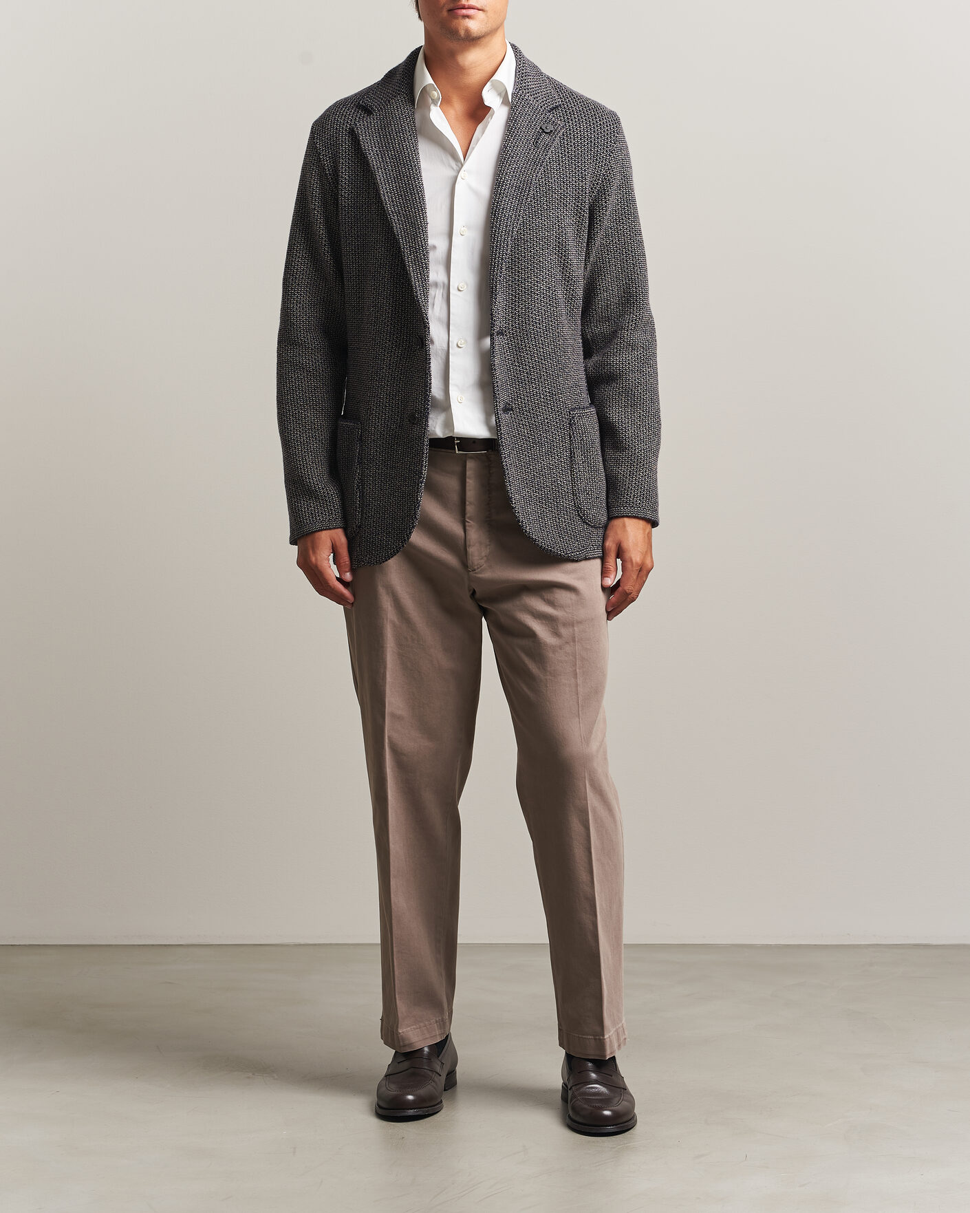 Heren | Blazers | Lardini | Structured Cashmere Blazer Navy