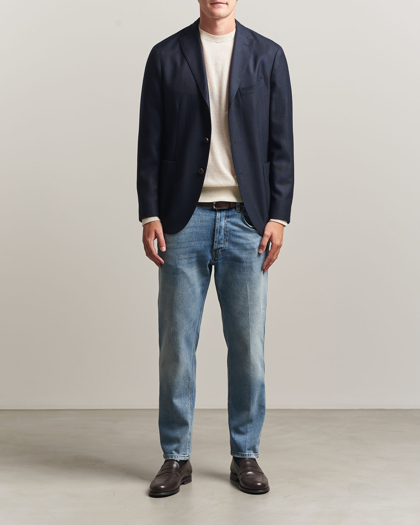 Heren | Jeans | Lardini | Cotton Denim Blue