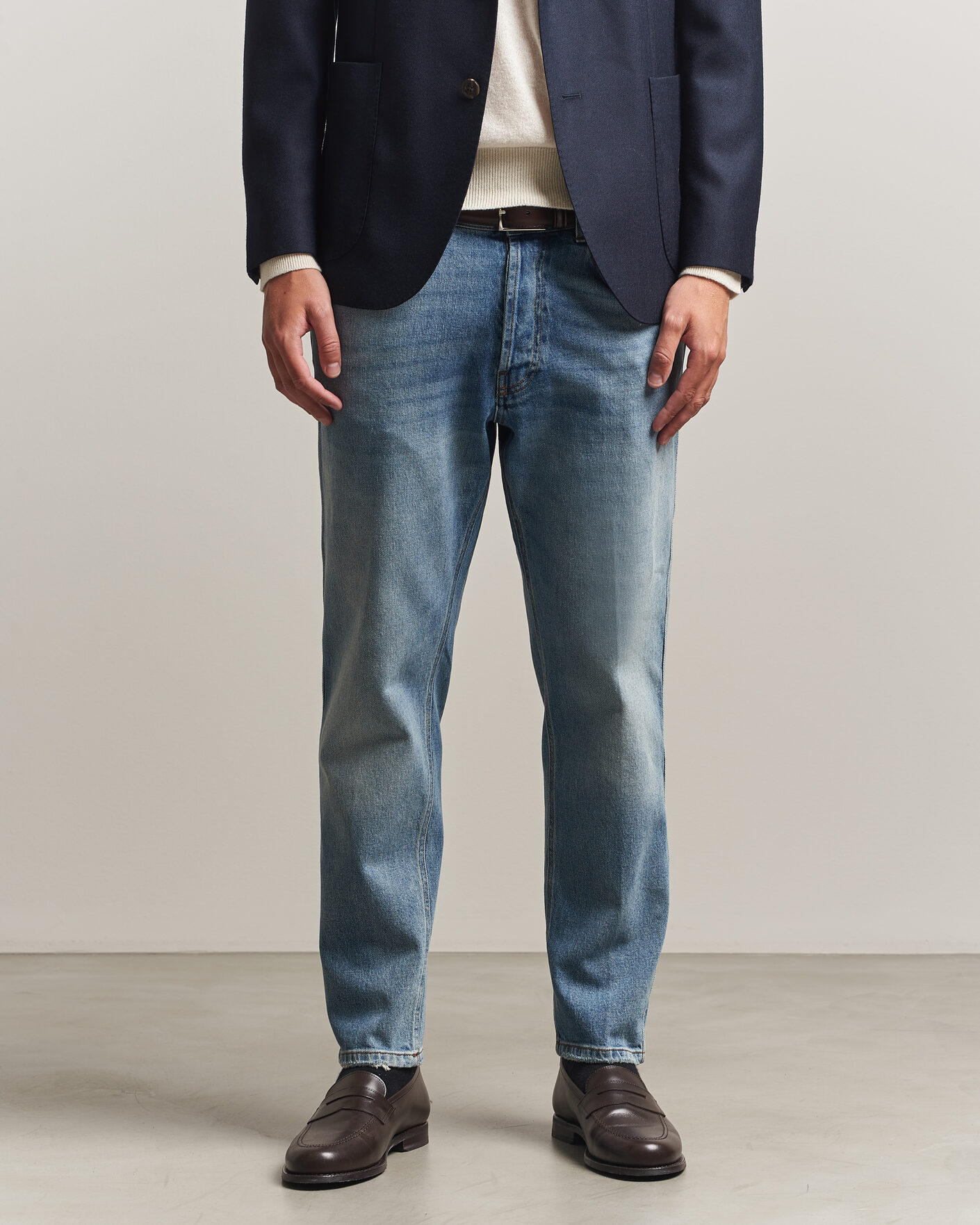 Heren | Jeans | Lardini | Cotton Denim Blue