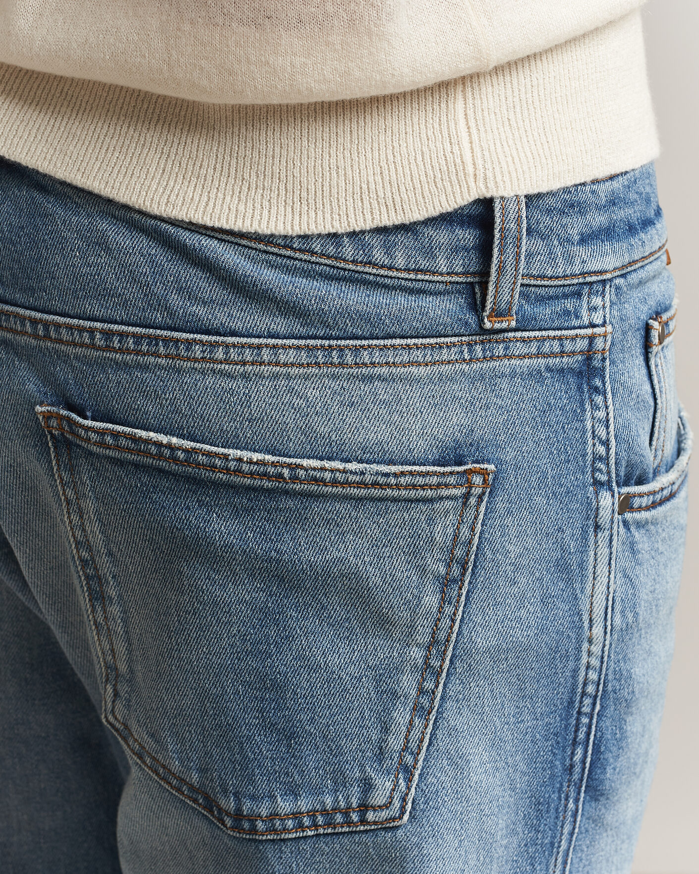 Heren | Jeans | Lardini | Cotton Denim Blue