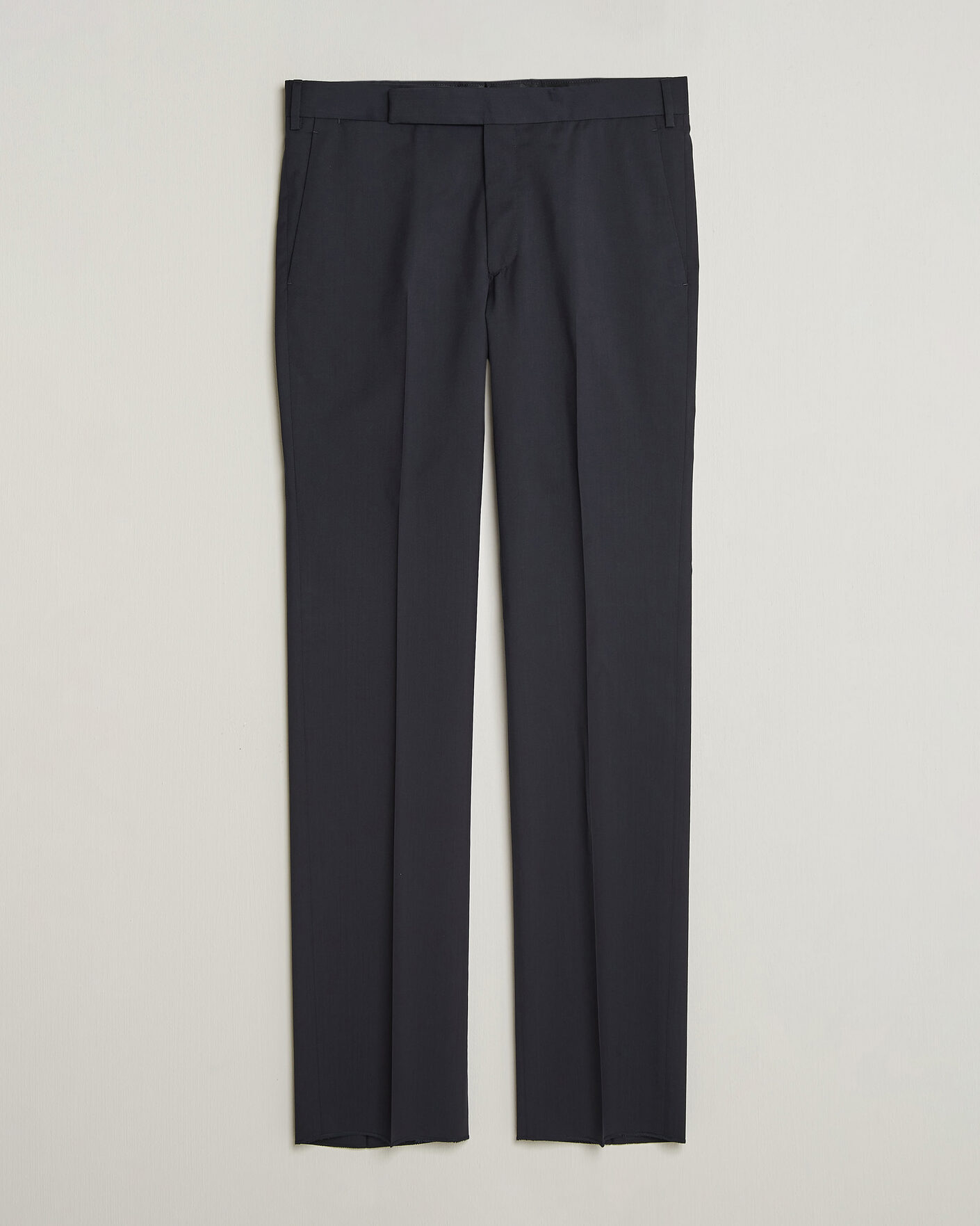 Heren | Broeken | Lardini | Straight Fit Wool Trousers Navy