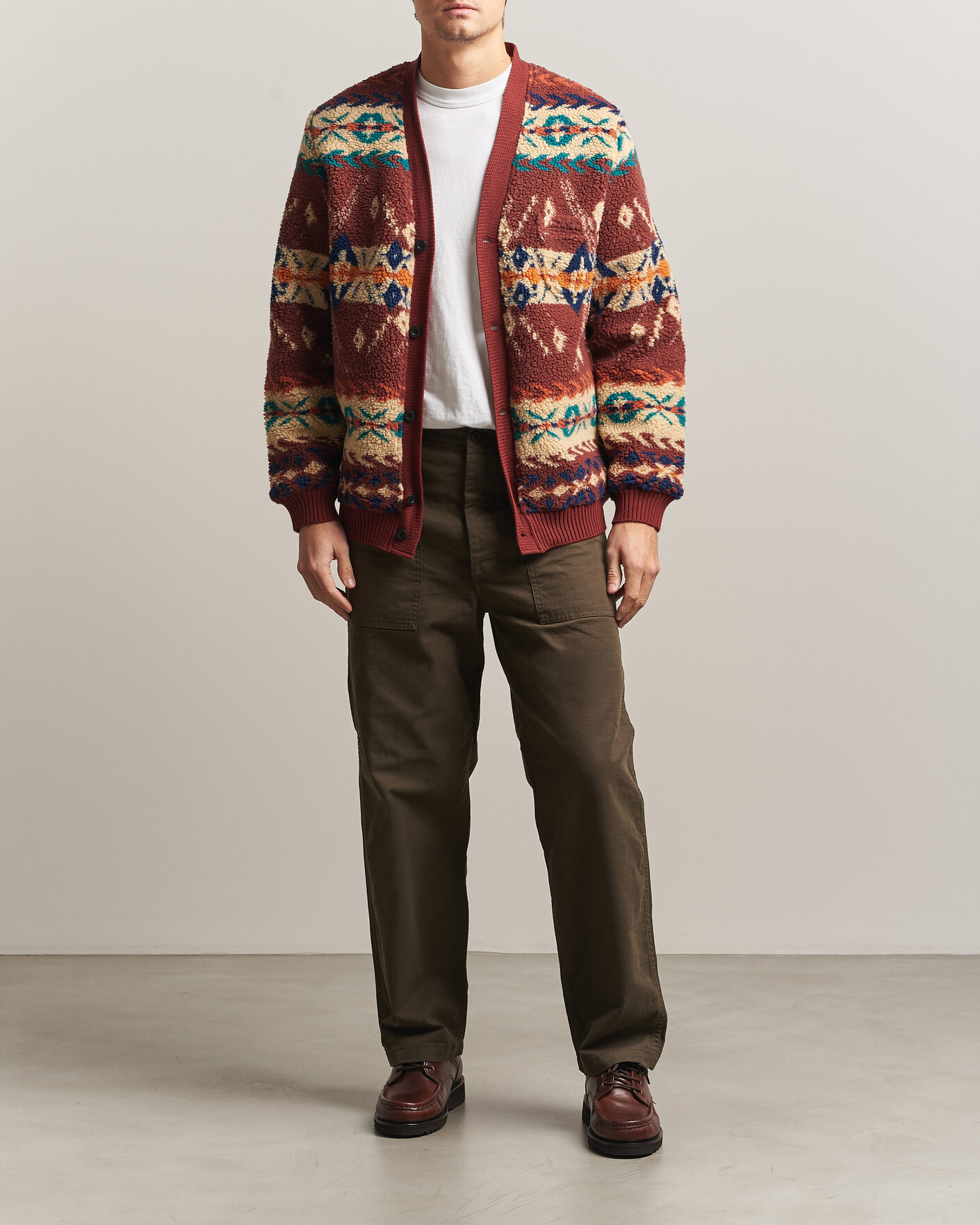 Heren | Broeken | orSlow | Regular Fit Original Sateen Fatigue Pants Coffee Brown