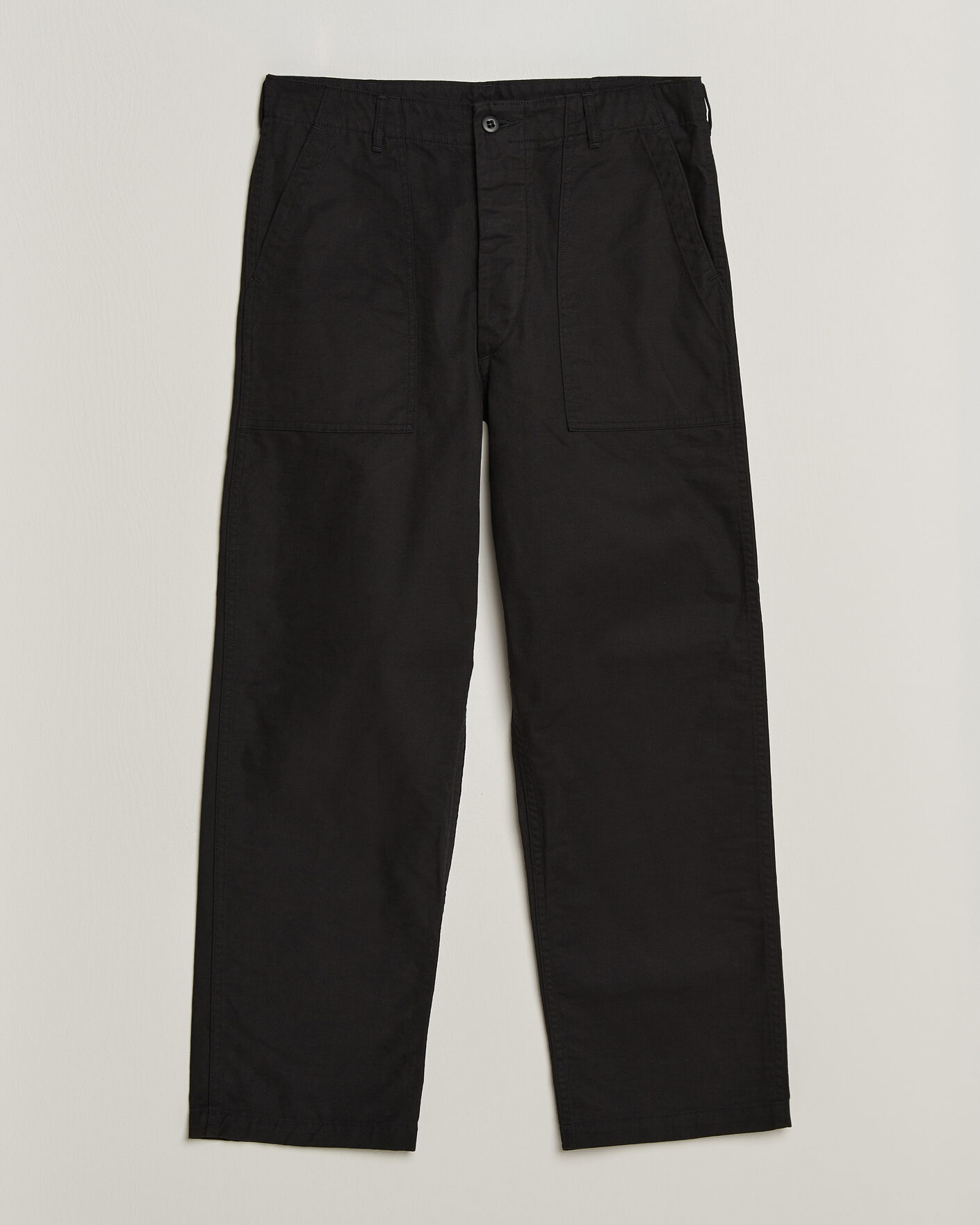 Heren | Broeken | orSlow | Regular Fit Original Sateen Fatigue Pants Black
