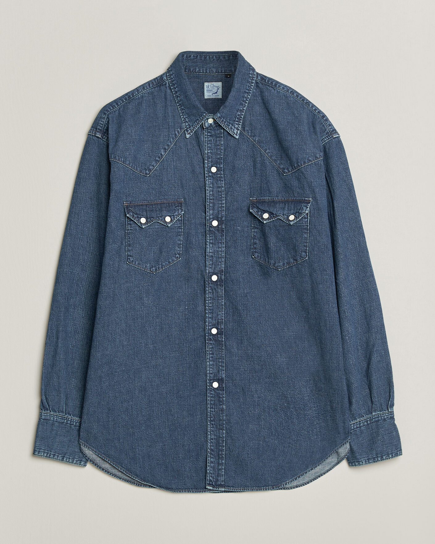 Heren | Overhemden | orSlow | Denim Western Shirt Vintage Indigo
