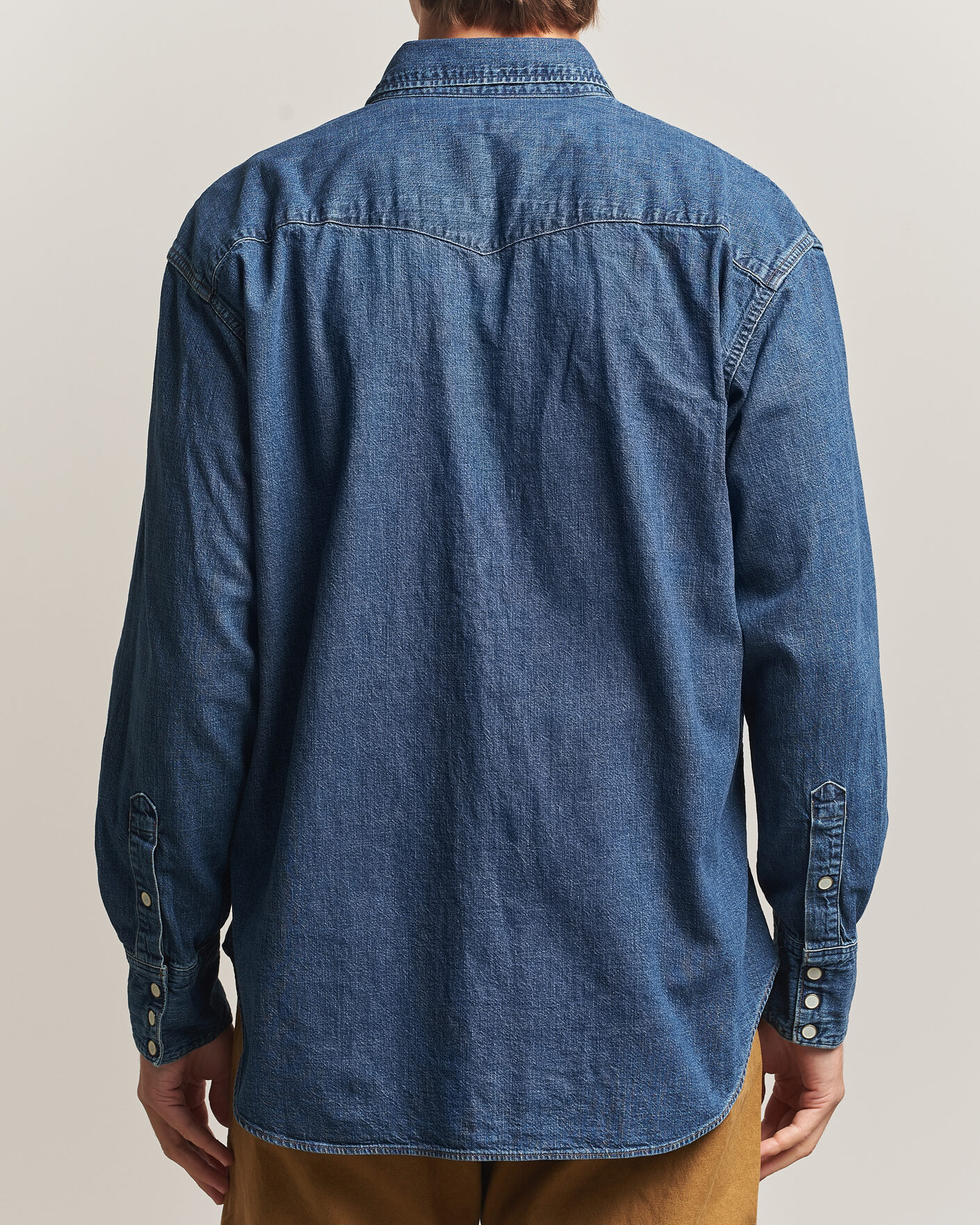 Heren | Overhemden | orSlow | Denim Western Shirt Vintage Indigo